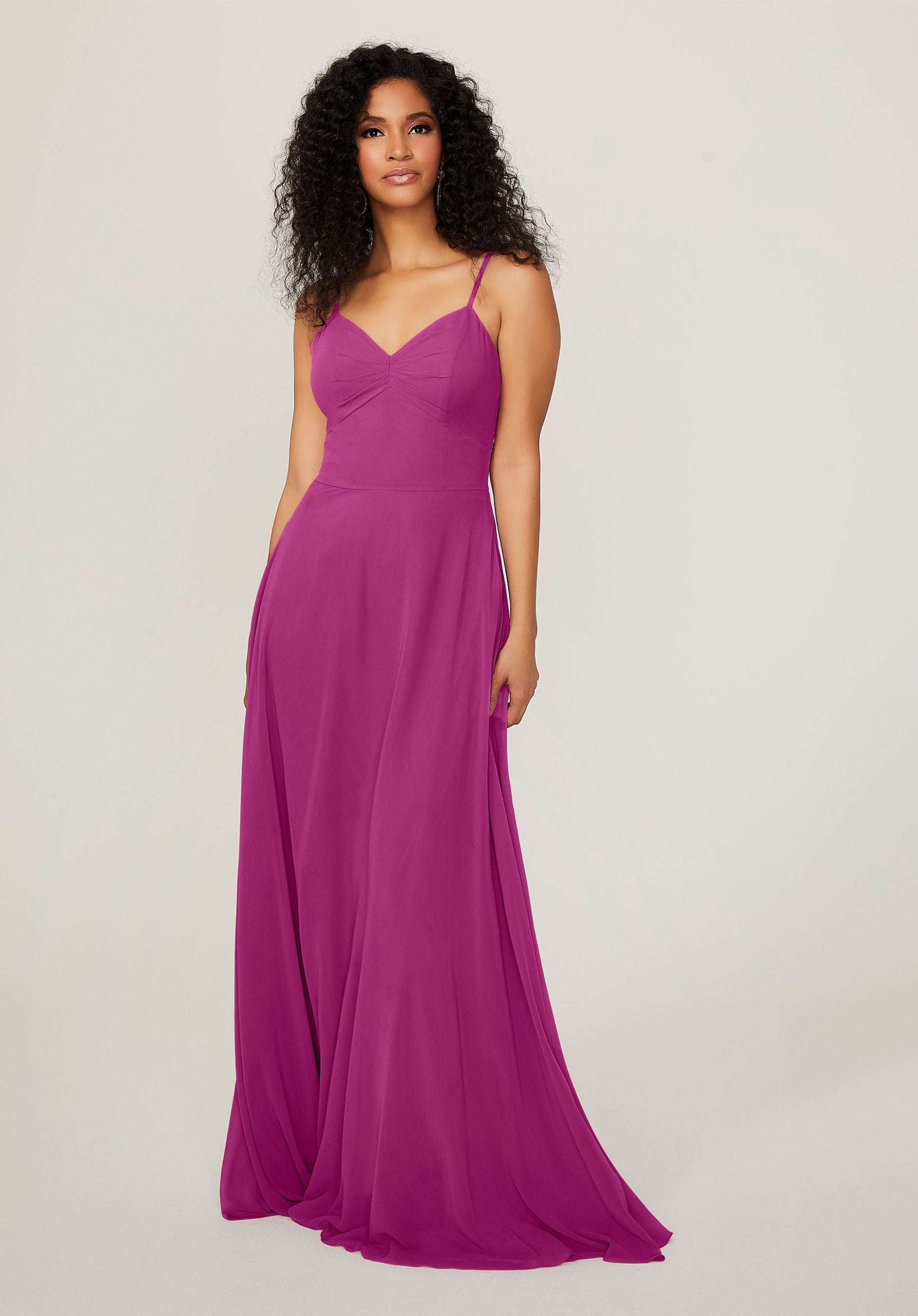 Formal Dresses A Line Formal Long Evening Pleated Dress MGNY Madeline Gardner New York 21784 Mulberry