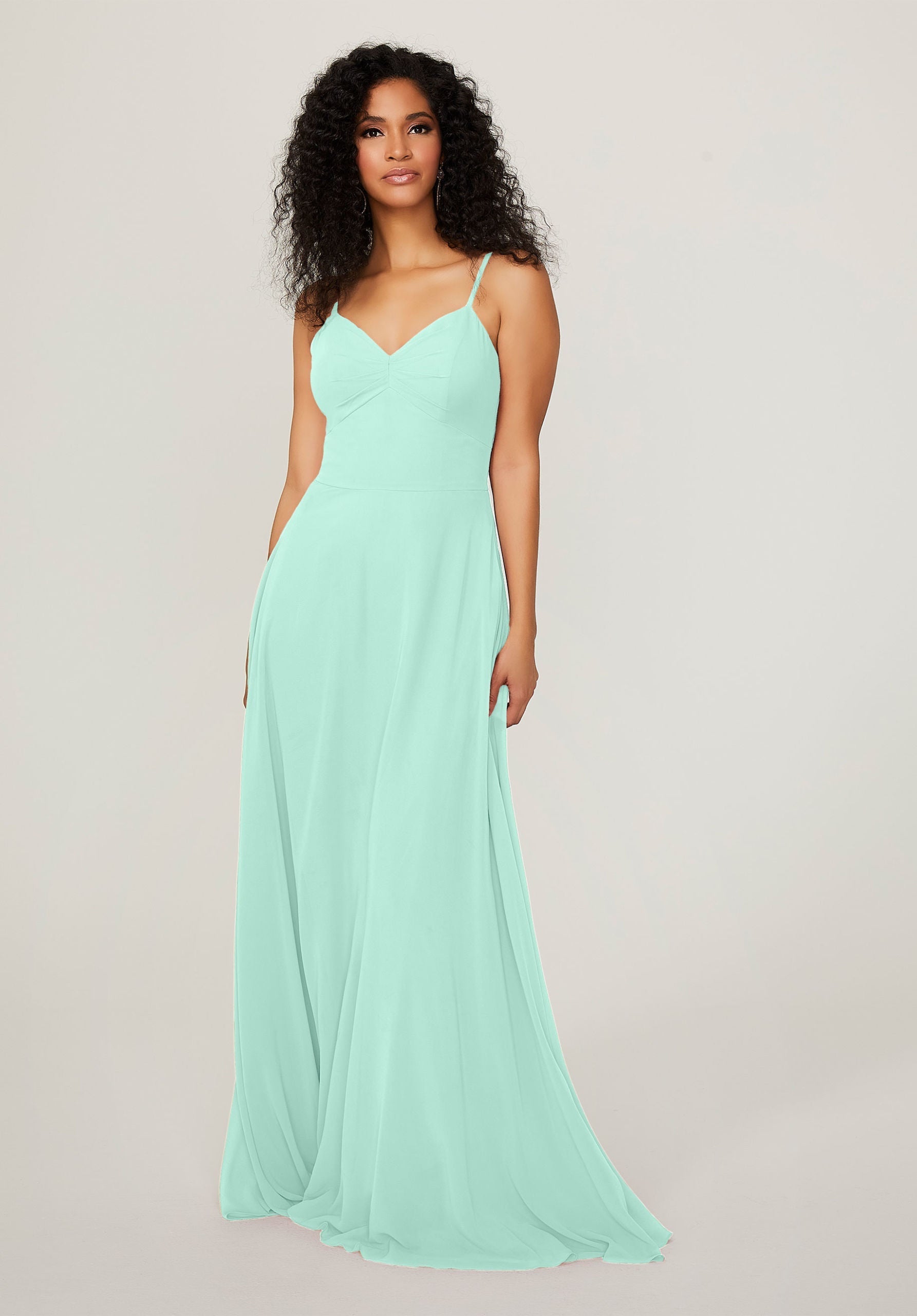 Formal Dresses Formal Pleated Long A Line Dress MGNY Madeline Gardner New York 21784 Mint