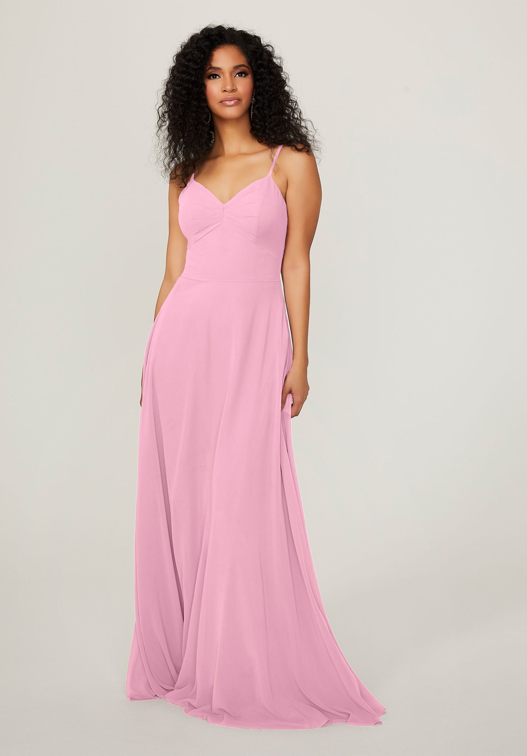 Formal Dresses Long A Line Formal Pleated Dress MGNY Madeline Gardner New York 21784 Peony