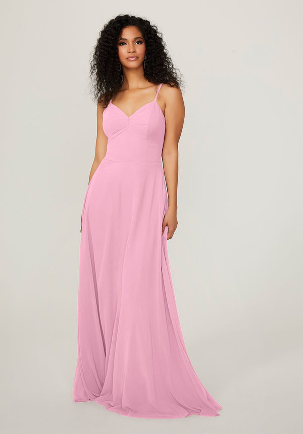Long A Line Formal Pleated Dress MGNY Madeline Gardner New York 21784