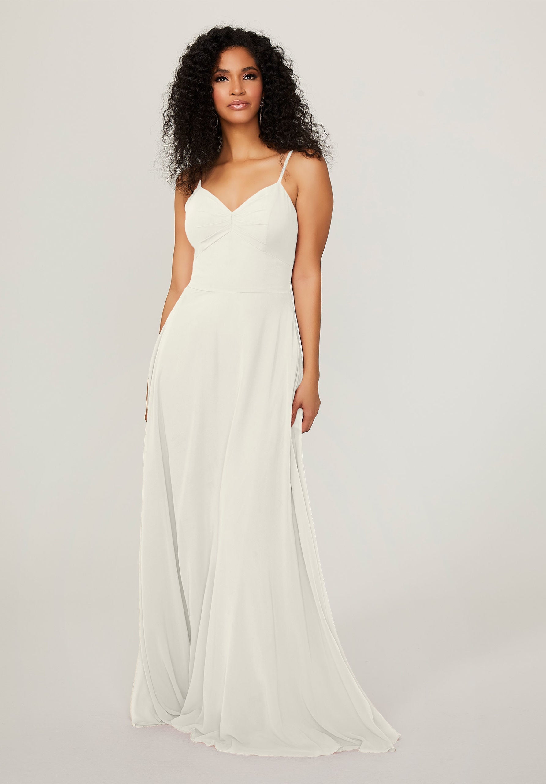 Wedding Dresses A Line Long Wedding Dress MGNY Madeline Gardner New York 21784 Ivory