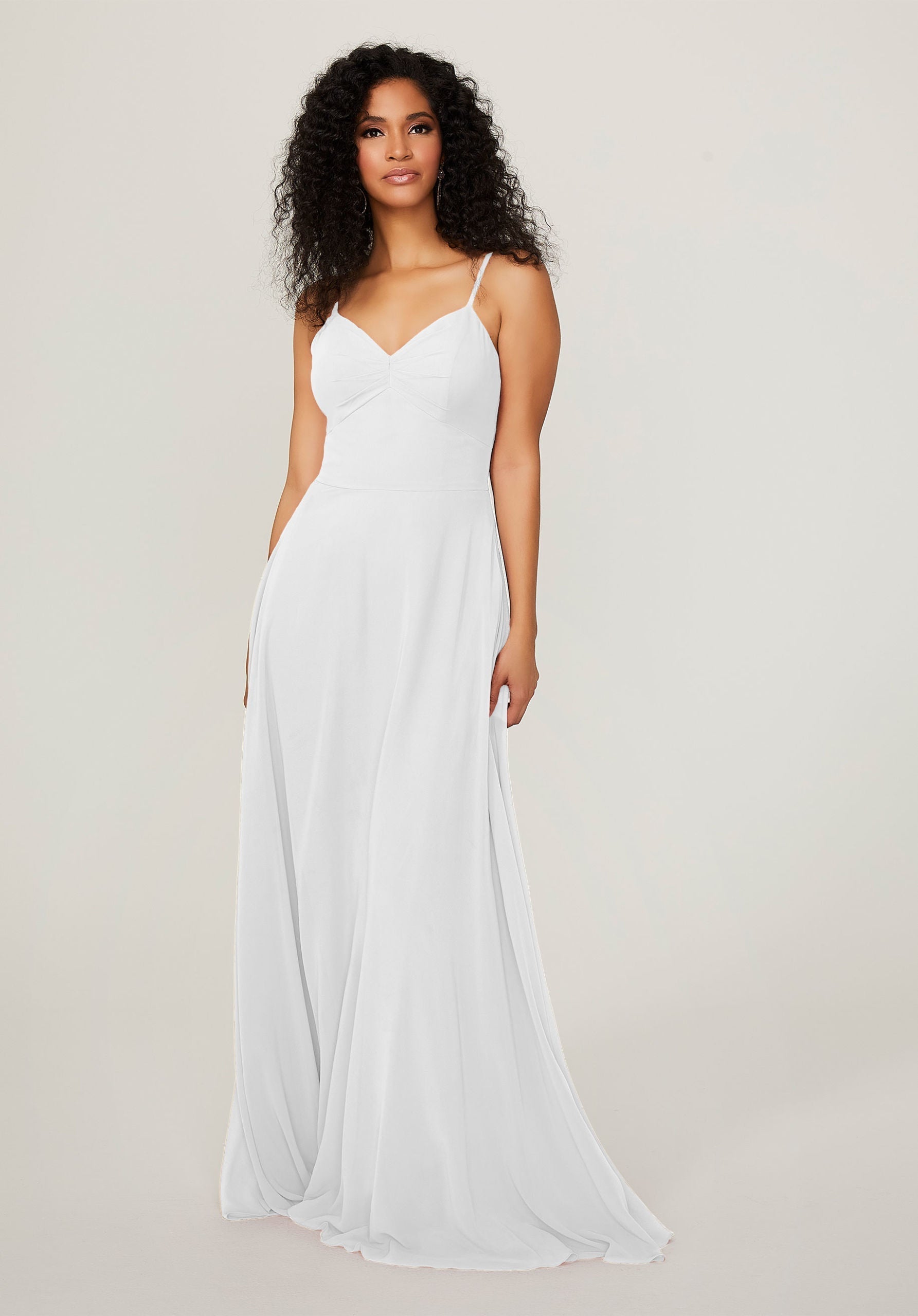 Wedding Dresses A Line Long Wedding Dress MGNY Madeline Gardner New York 21784 White