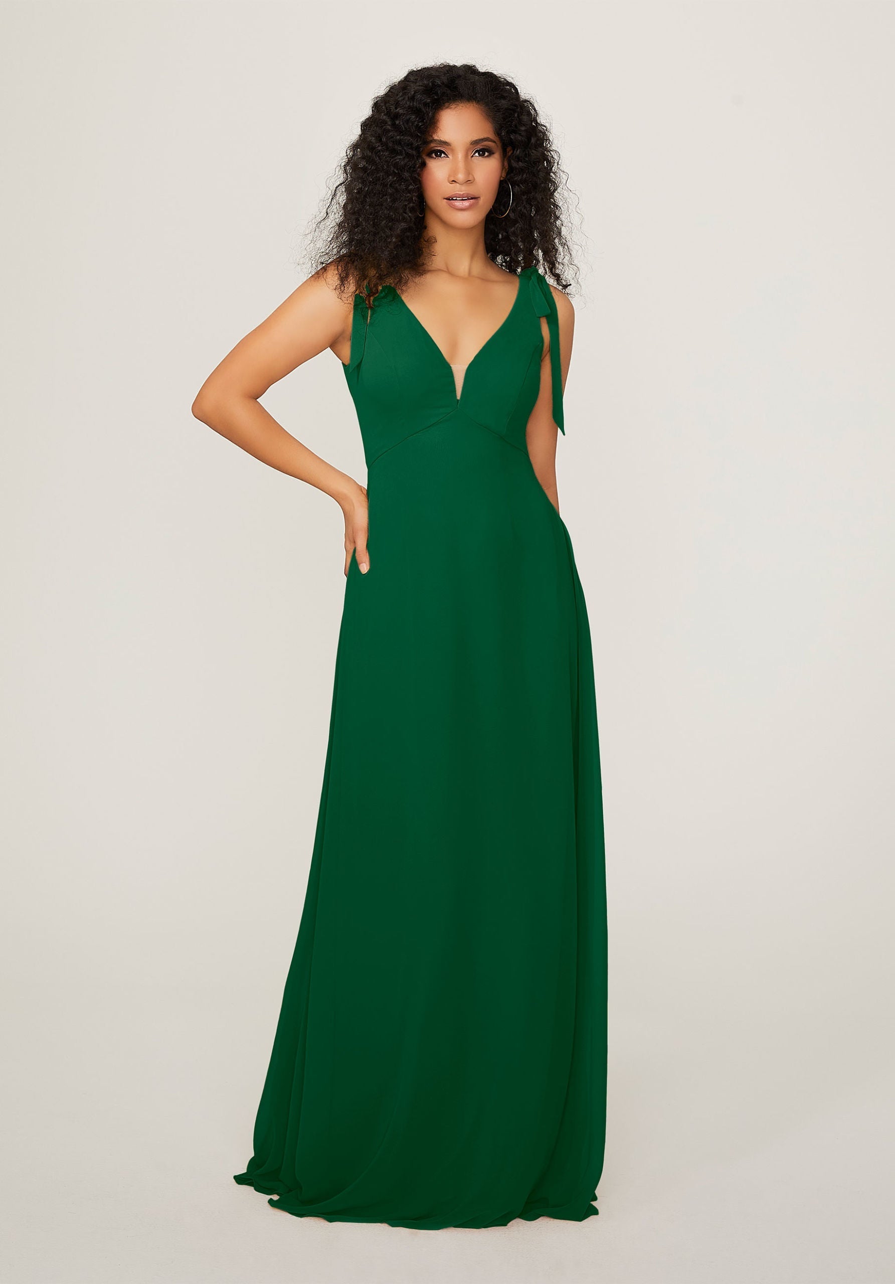Formal Dresses Long Evening A Line Formal Dress MGNY Madeline Gardner New York 21789 Emerald