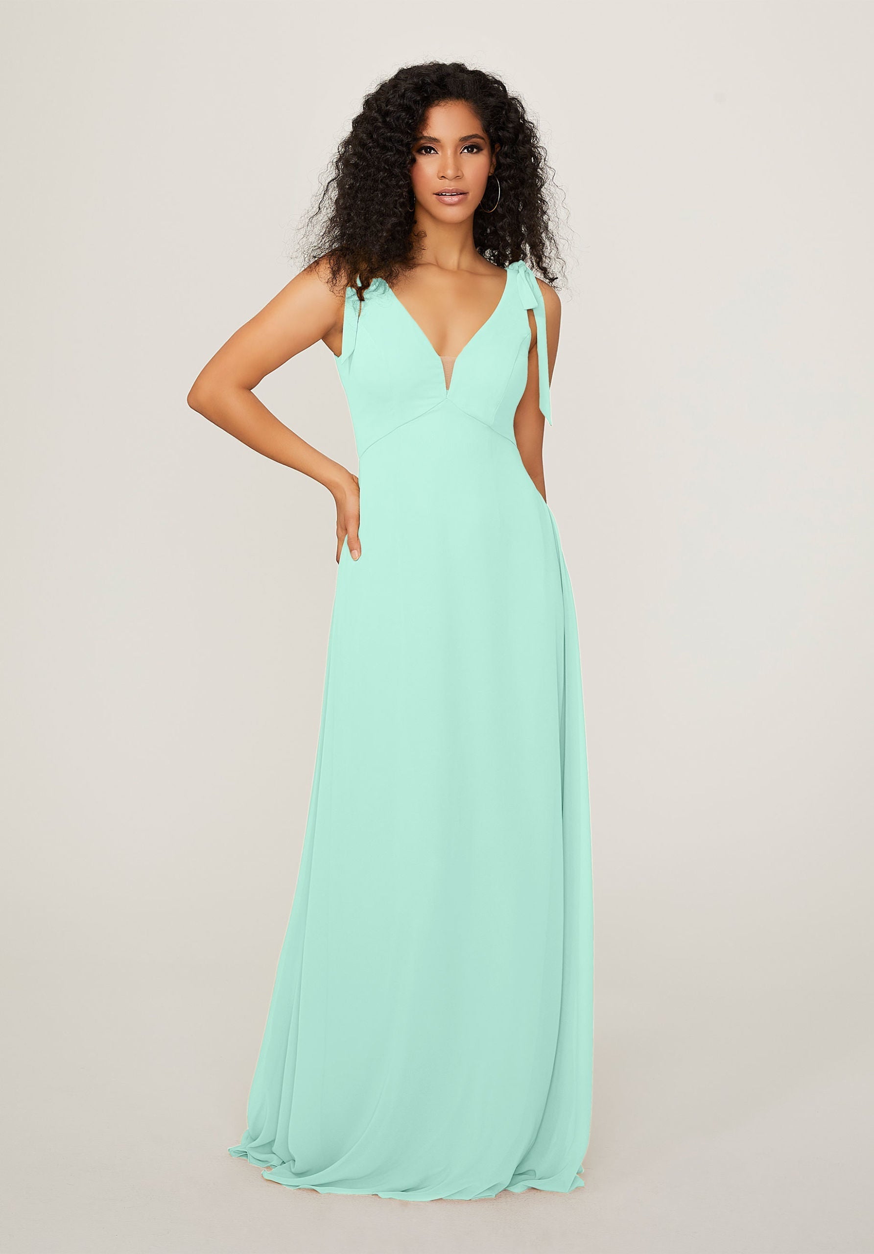 Formal Dresses Long A Line Evening Formal Dress MGNY Madeline Gardner New York 21789 Mint