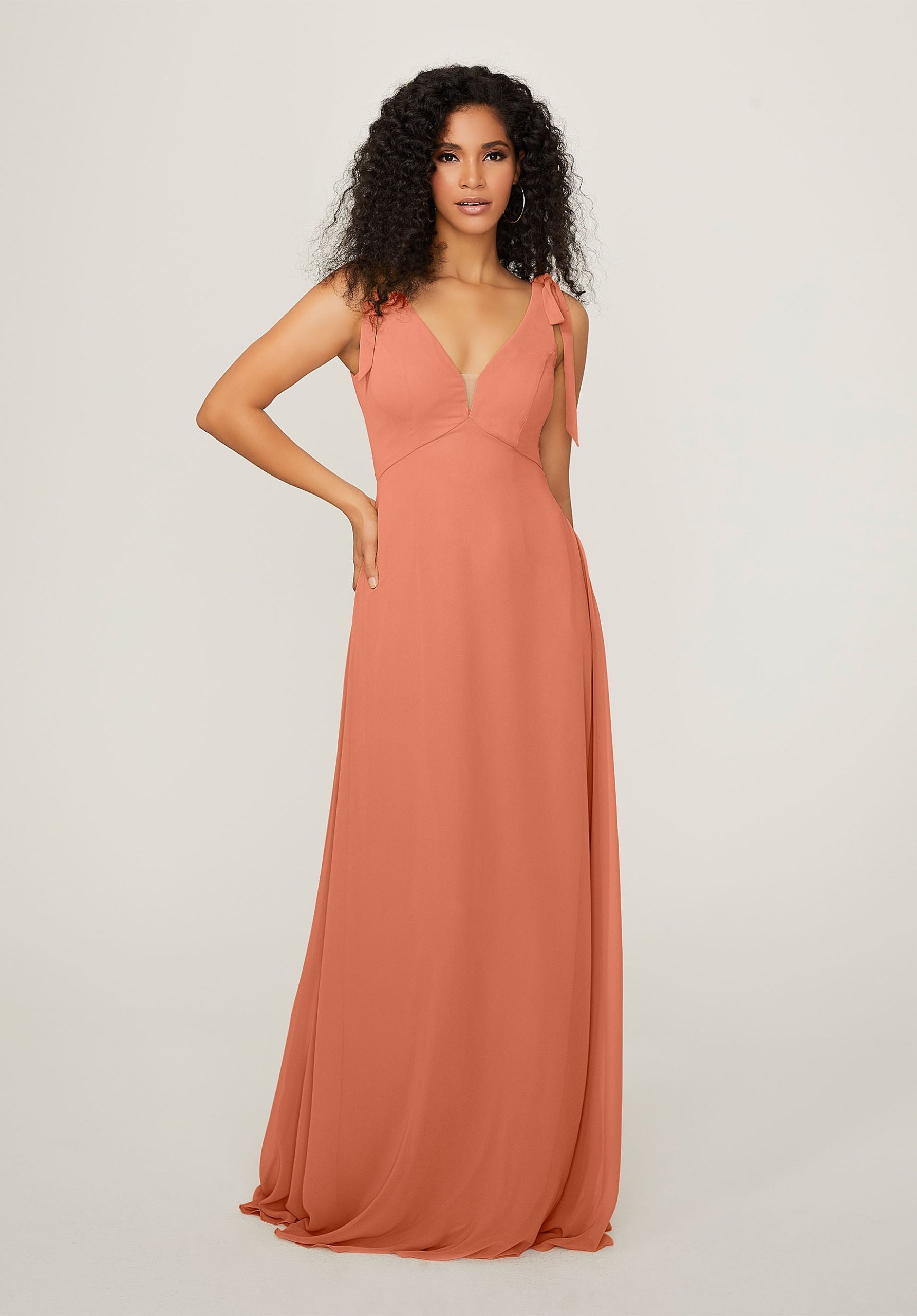 Formal Dresses Long A Line Evening Formal Dress MGNY Madeline Gardner New York 21789 Spice