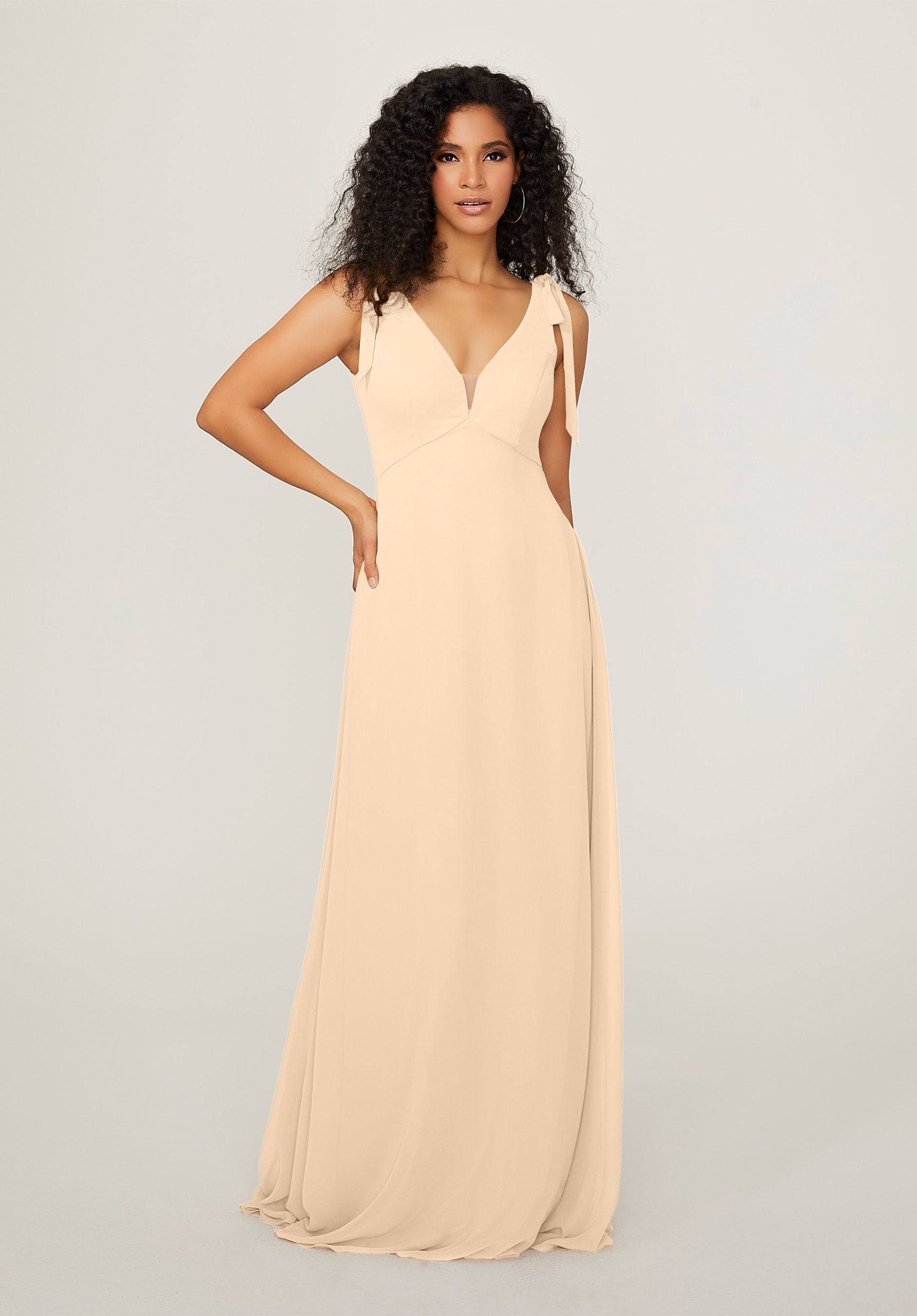 Formal Dresses Long Formal Evening Dress MGNY Madeline Gardner New York 21789 Buttercream
