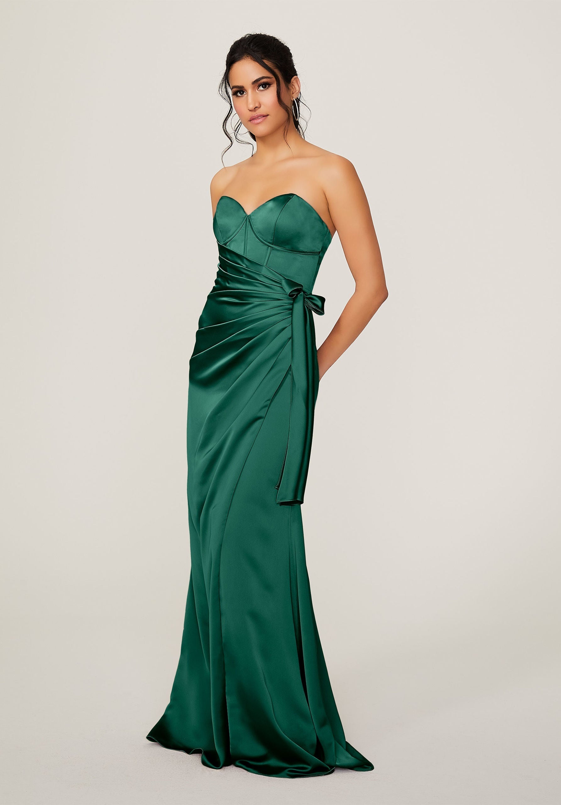 Formal Dresses Long Formal Corset Dress MGNY Madeline Gardner New York 21791 Emerald