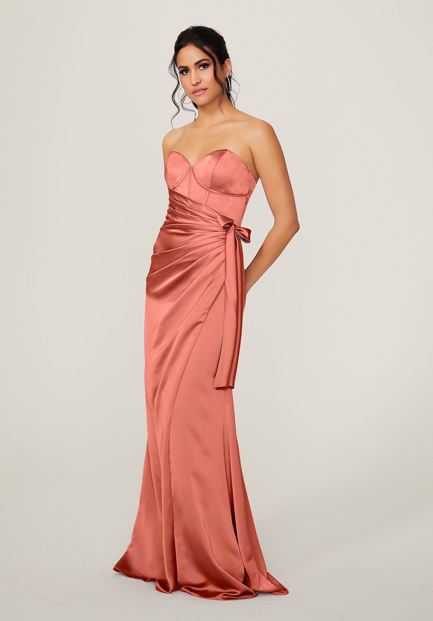 Formal Dresses Long Corset Formal Dress MGNY Madeline Gardner New York 21791 Spice