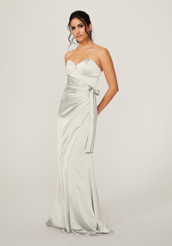 Long Corset Wedding Dress MGNY Madeline Gardner New York 21791