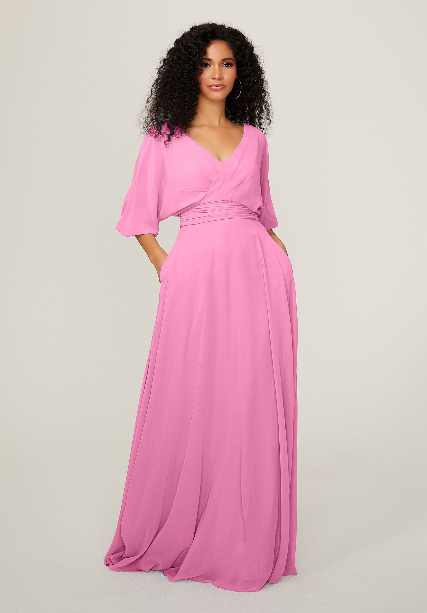 Formal Dresses Pleated Formal Long A Line Dress MGNY Madeline Gardner New York 21792 Bloom