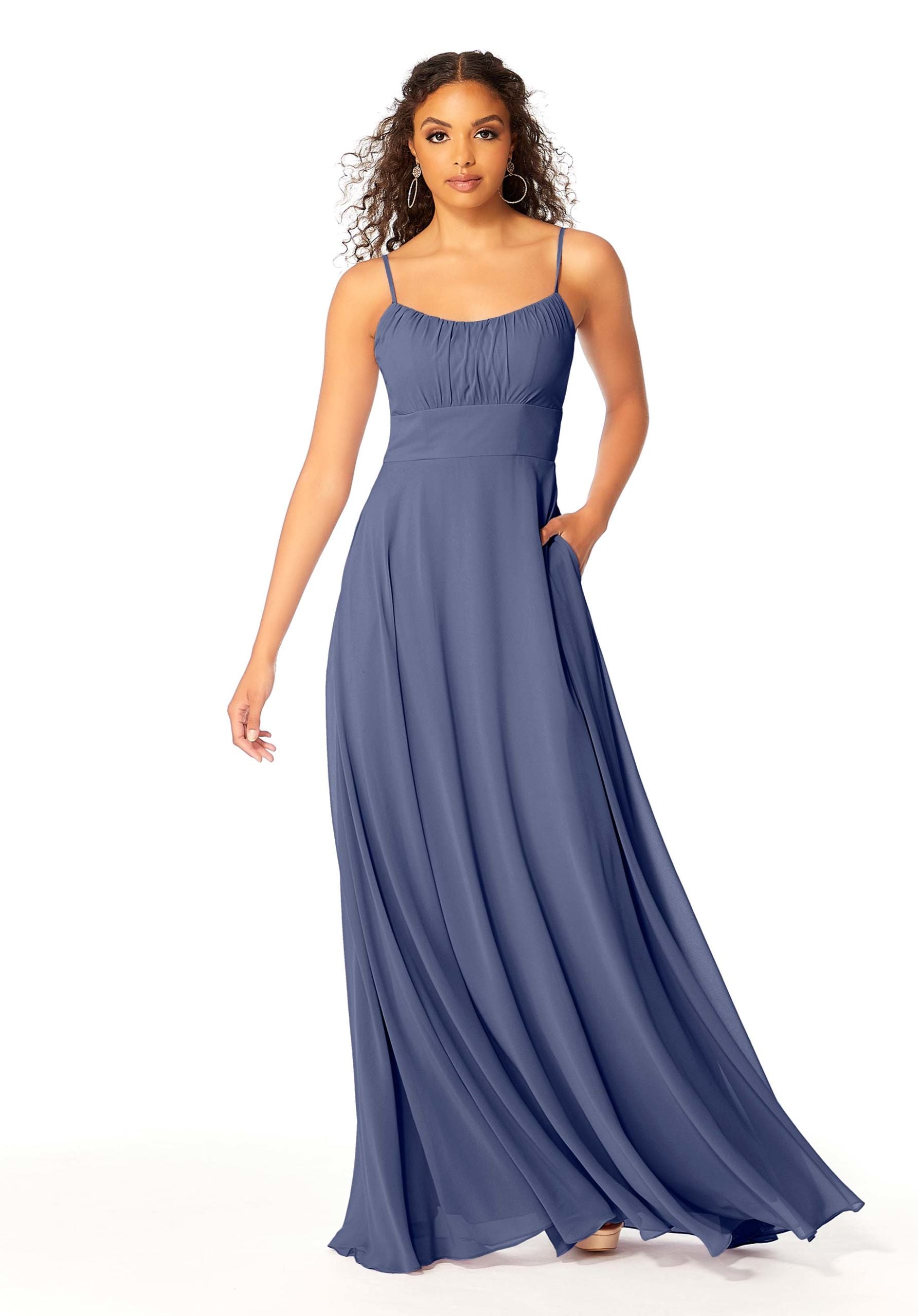 Formal Dresses Evening Long Formal A Line Dress MGNY Madeline Gardner New York 21803 Dusk