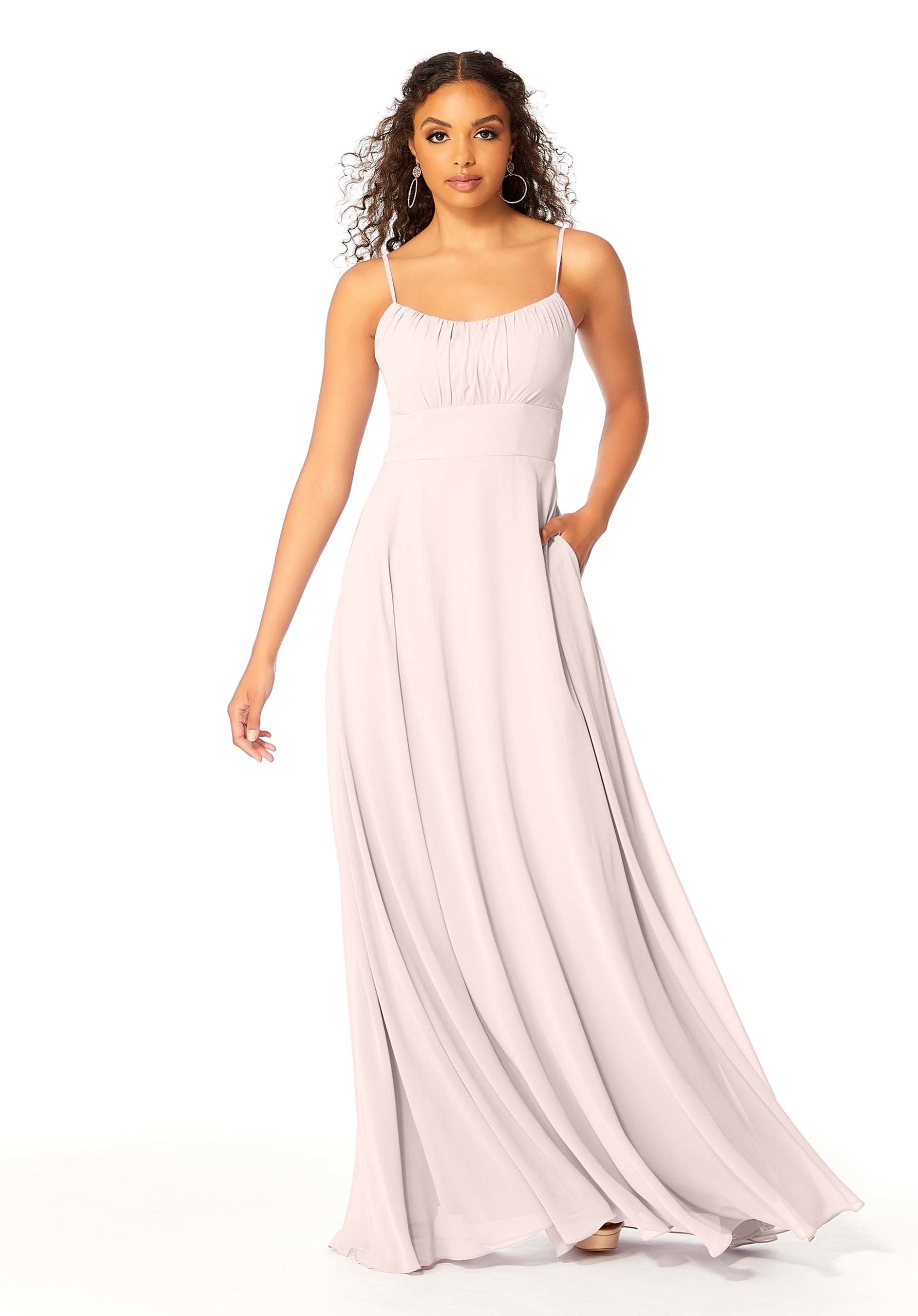 Formal Dresses Long A Line Formal Evening Pleated Dress MGNY Madeline Gardner New York 21803 Dew Drop