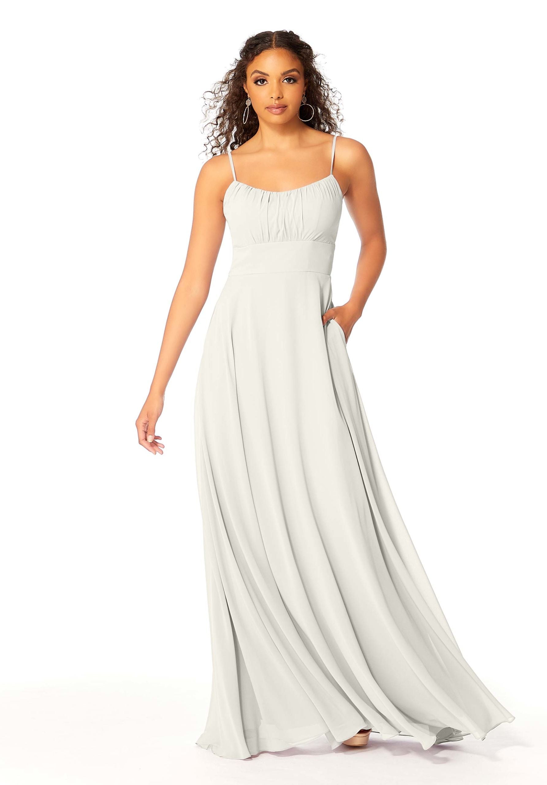 Wedding Dresses Long A Line Wedding Dress MGNY Madeline Gardner New York 21803 Ivory