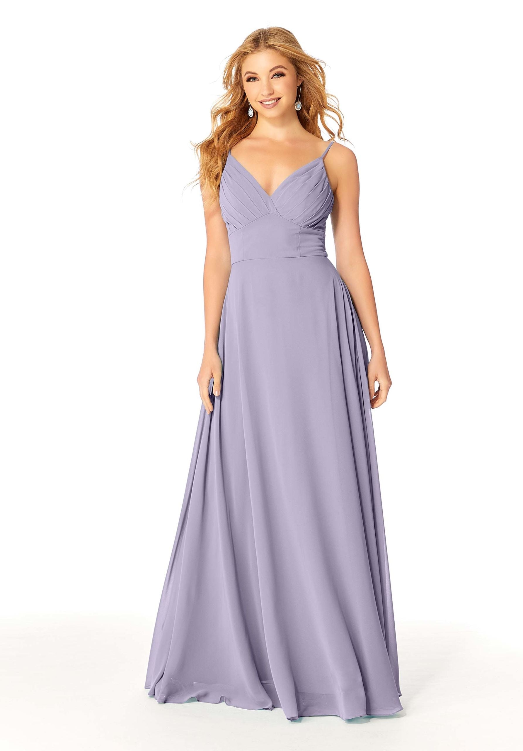 Formal Dresses Formal Pleated Evening Long A Line Dress MGNY Madeline Gardner New York 21807 Violet
