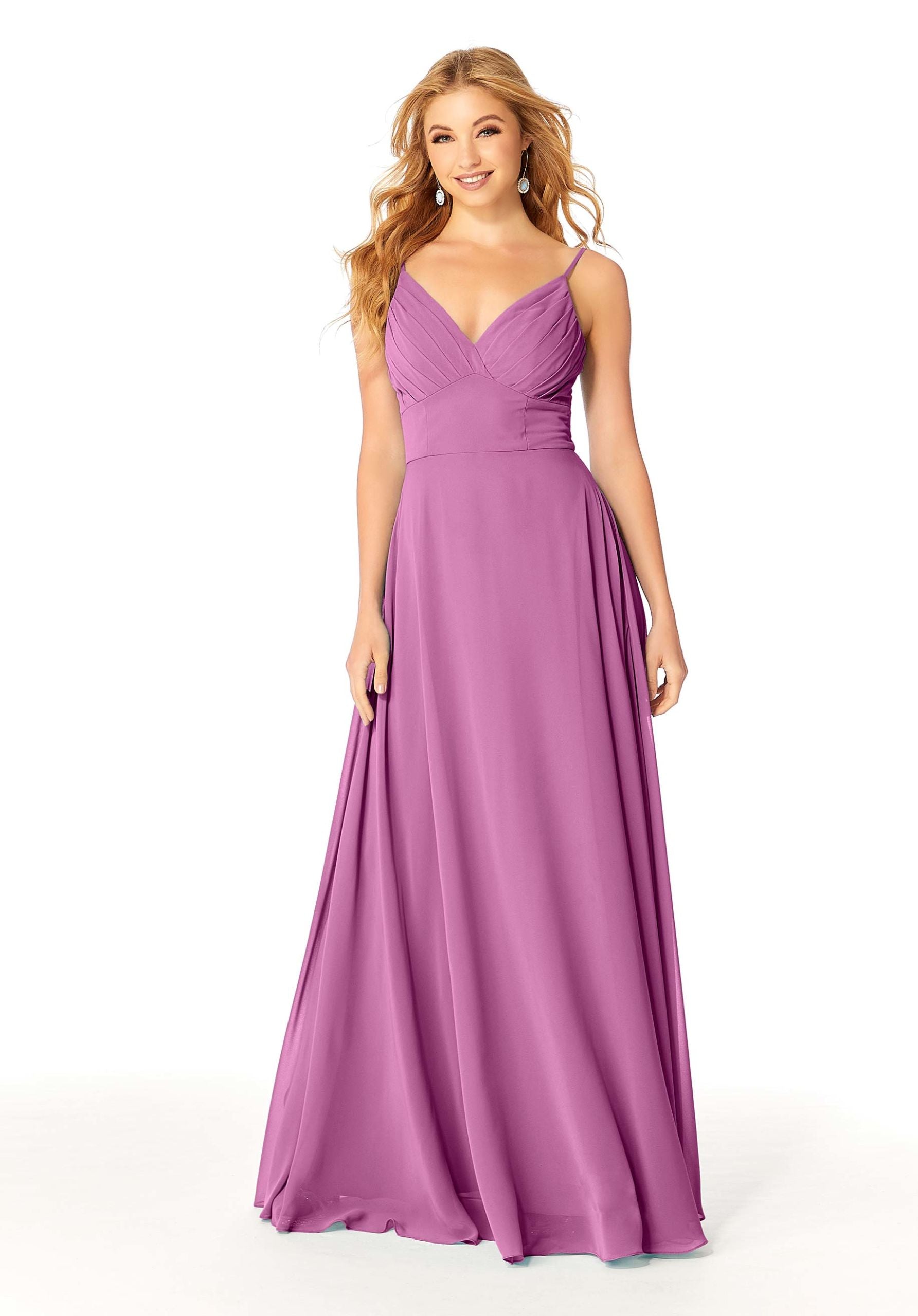 Formal Dresses A Line Pleated Long Evening Formal Dress MGNY Madeline Gardner New York 21807 Primrose