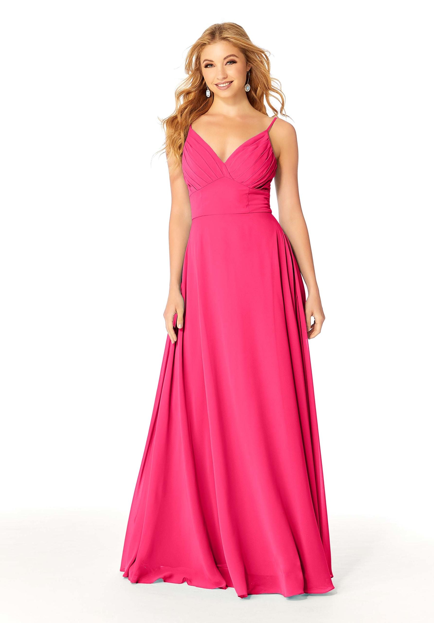 Formal Dresses Long Pleated A Line Formal Evening Dress MGNY Madeline Gardner New York 21807 Berry