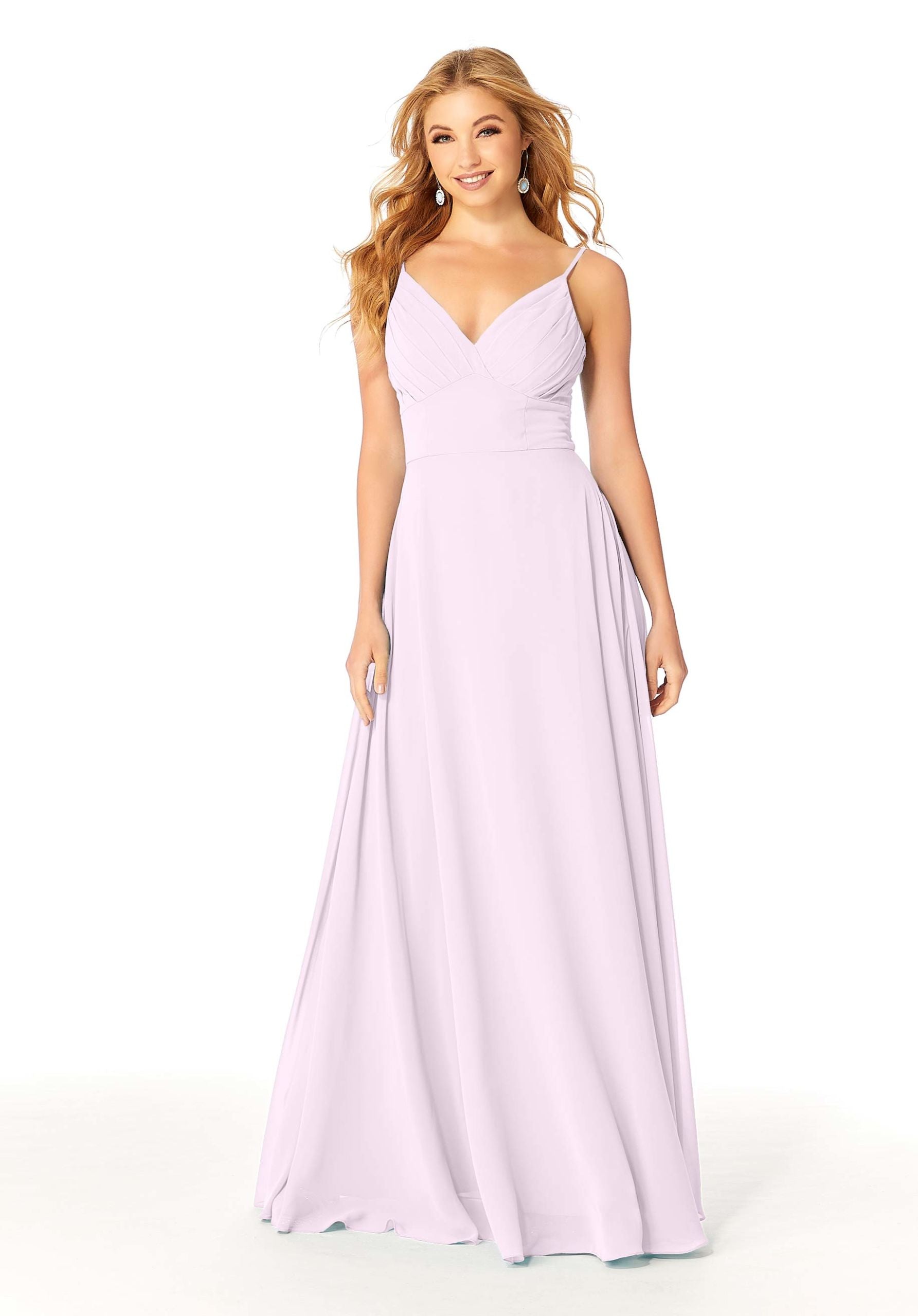 Formal Dresses Formal Pleated Evening Long A Line Dress MGNY Madeline Gardner New York 21807 Wisteria