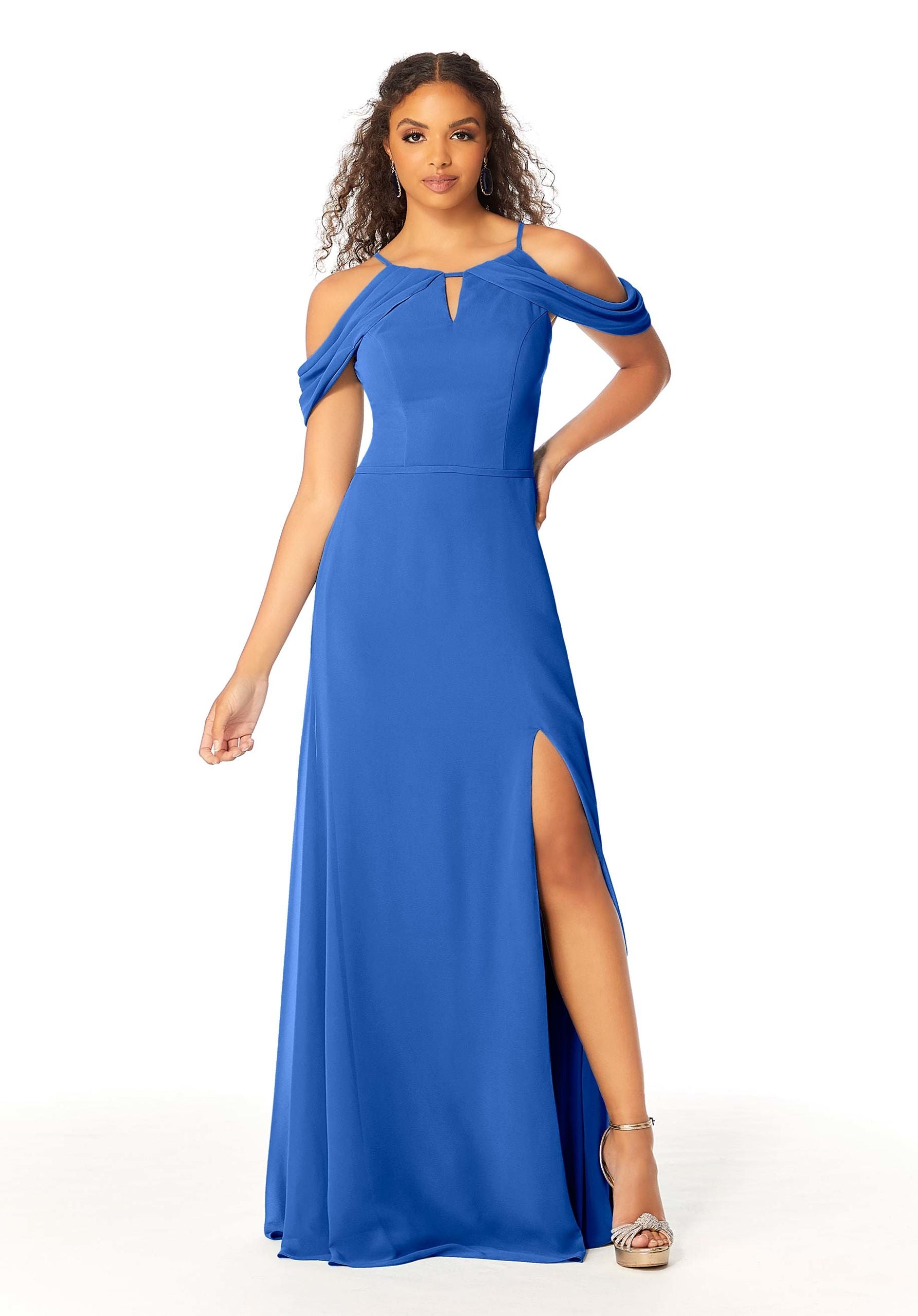 Formal Dresses Long Fitted Slit Formal Evening Dress MGNY Madeline Gardner New York 21809 Amalfi