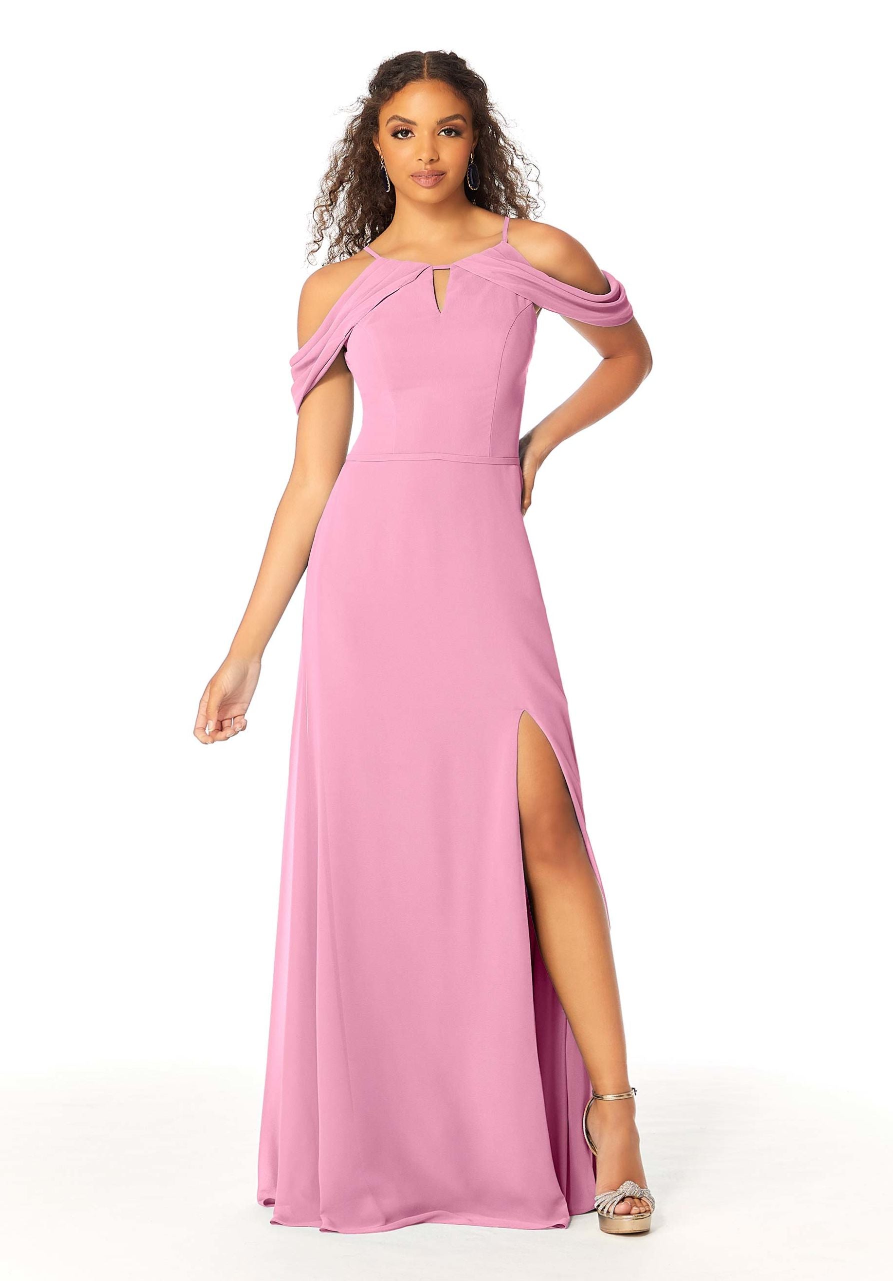 Formal Dresses Formal Slit Long Fitted Evening Dress MGNY Madeline Gardner New York 21809 Peony