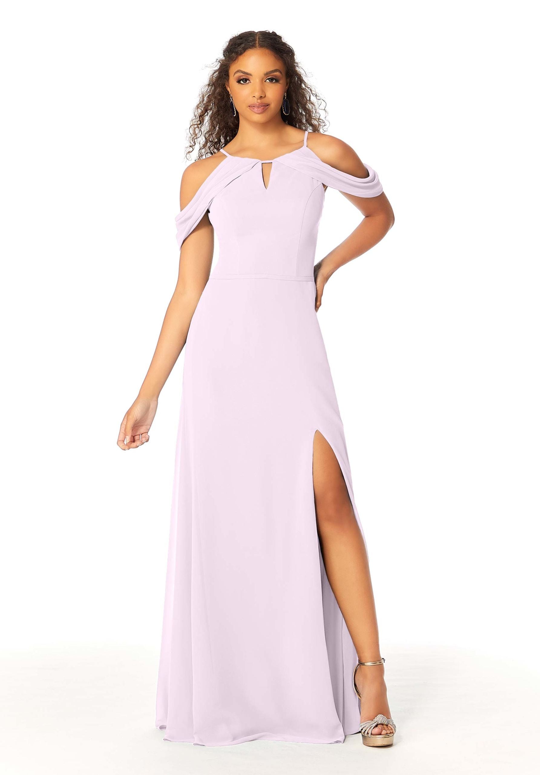 Formal Dresses Fitted Slit Formal Evening Long Dress MGNY Madeline Gardner New York 21809 Wisteria