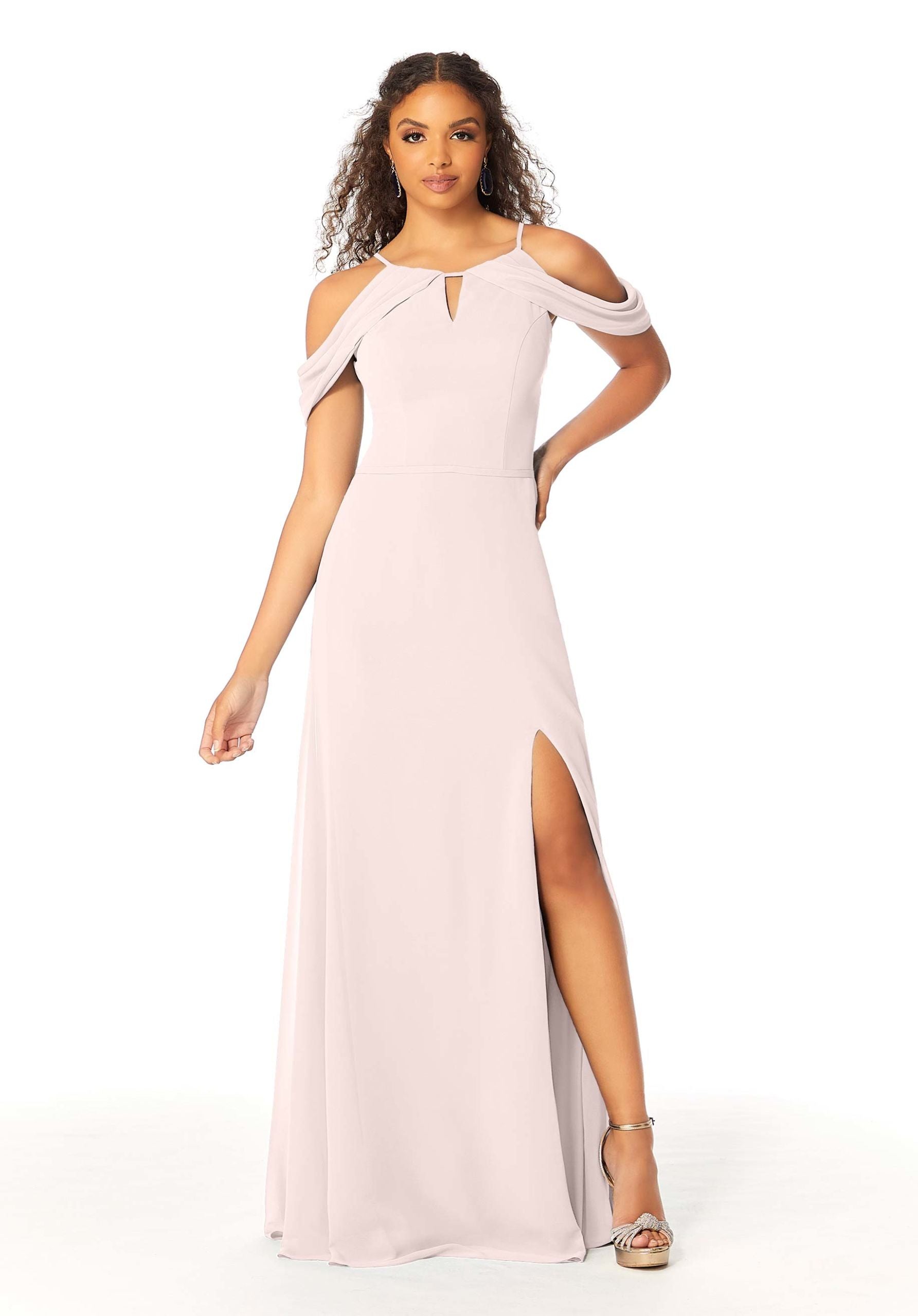 Formal Dresses Fitted Long Evening Formal Slit Dress MGNY Madeline Gardner New York 21809 Dew Drop