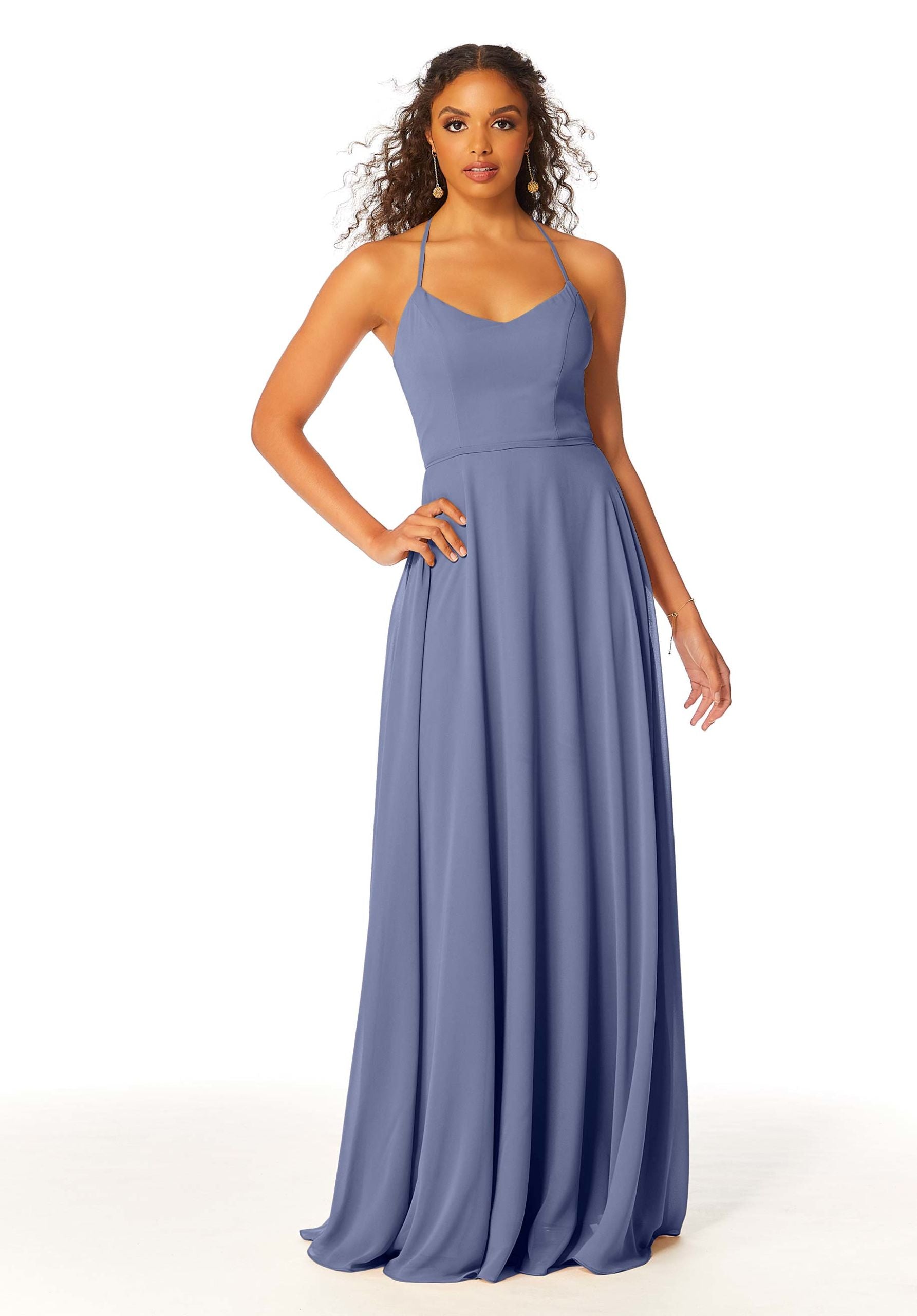 Formal Dresses A Line Long Formal Evening Dress MGNY Madeline Gardner New York 21811 Dusk