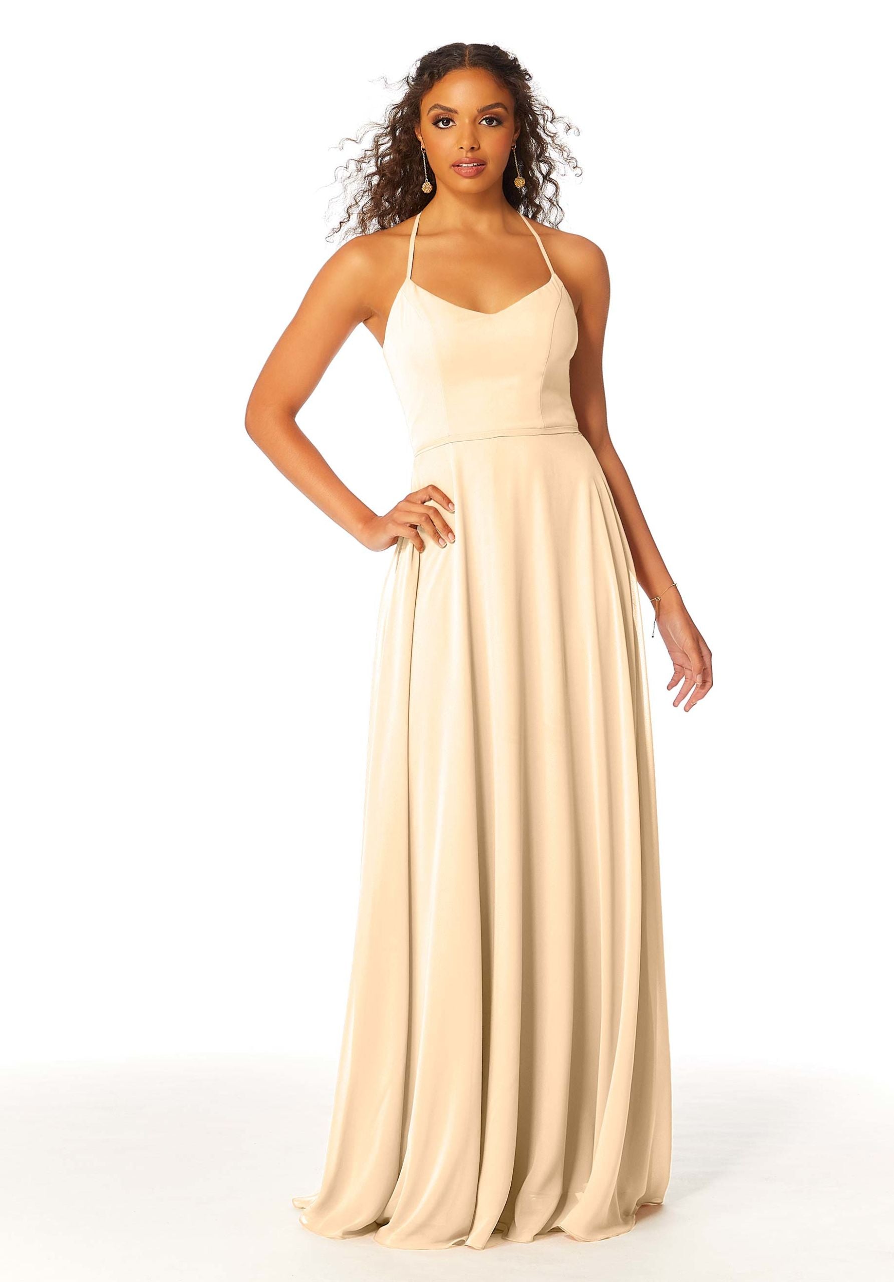 Formal Dresses Formal Long A Line Dress MGNY Madeline Gardner New York 21811 Buttercream