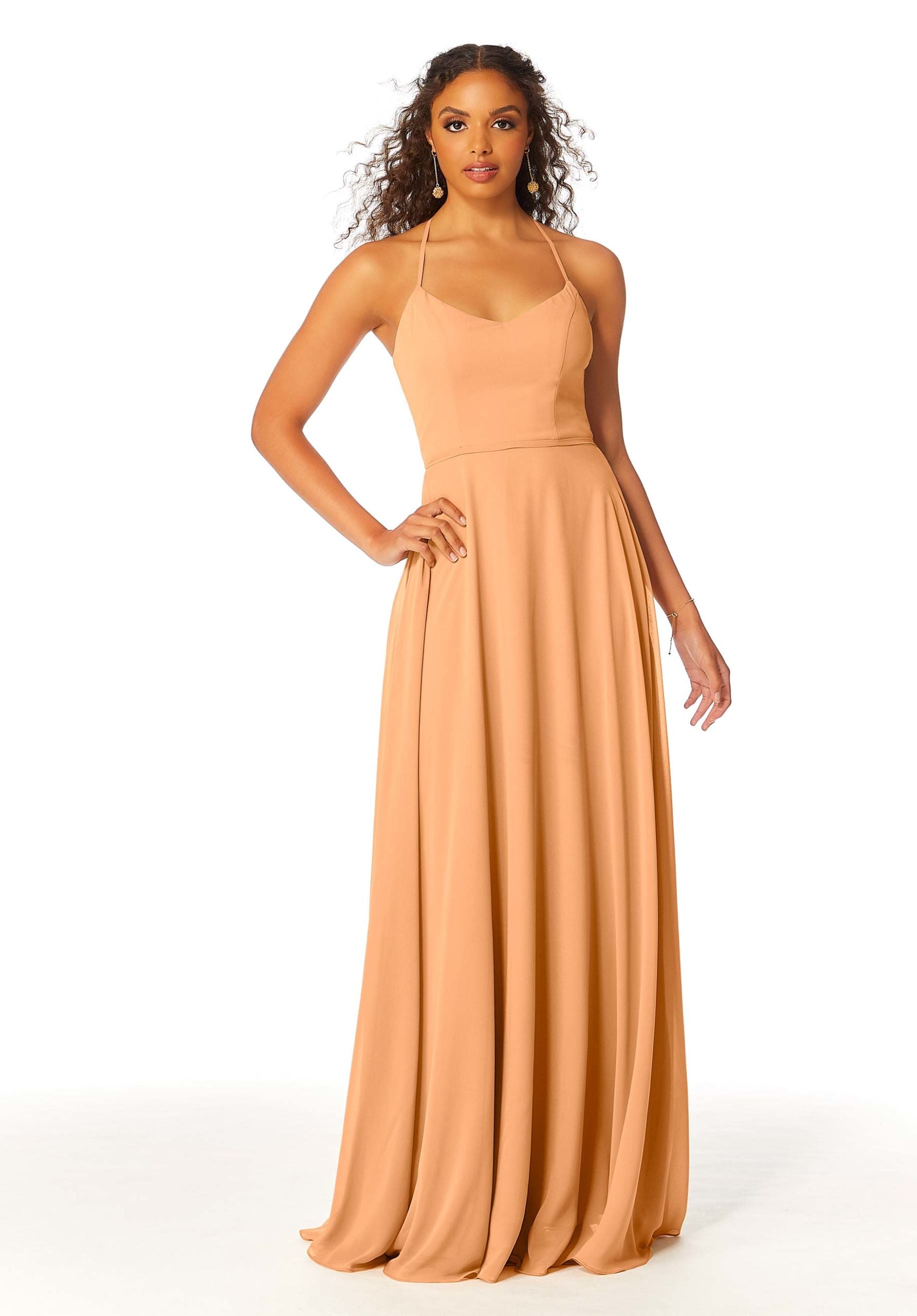 Formal Dresses Evening Formal Long A Line Dress MGNY Madeline Gardner New York 21811 Sorbet