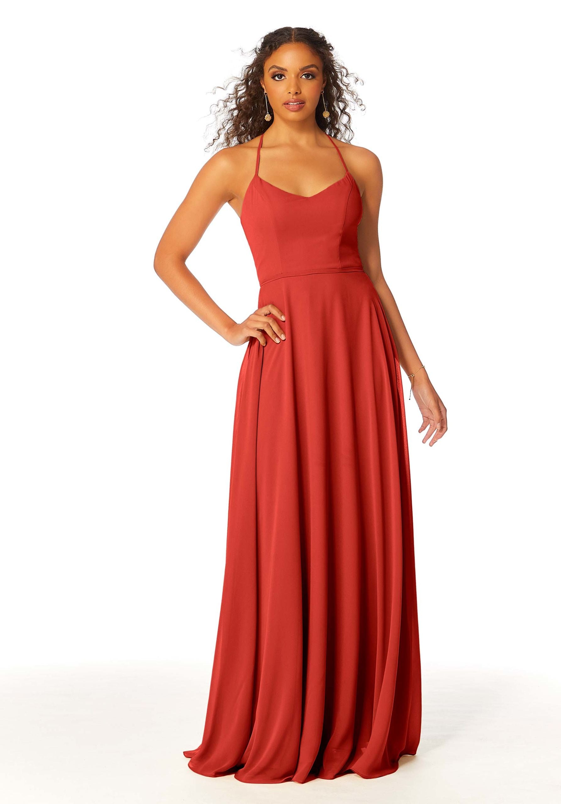 Formal Dresses Formal Long A Line Dress MGNY Madeline Gardner New York 21811 Cinnamon