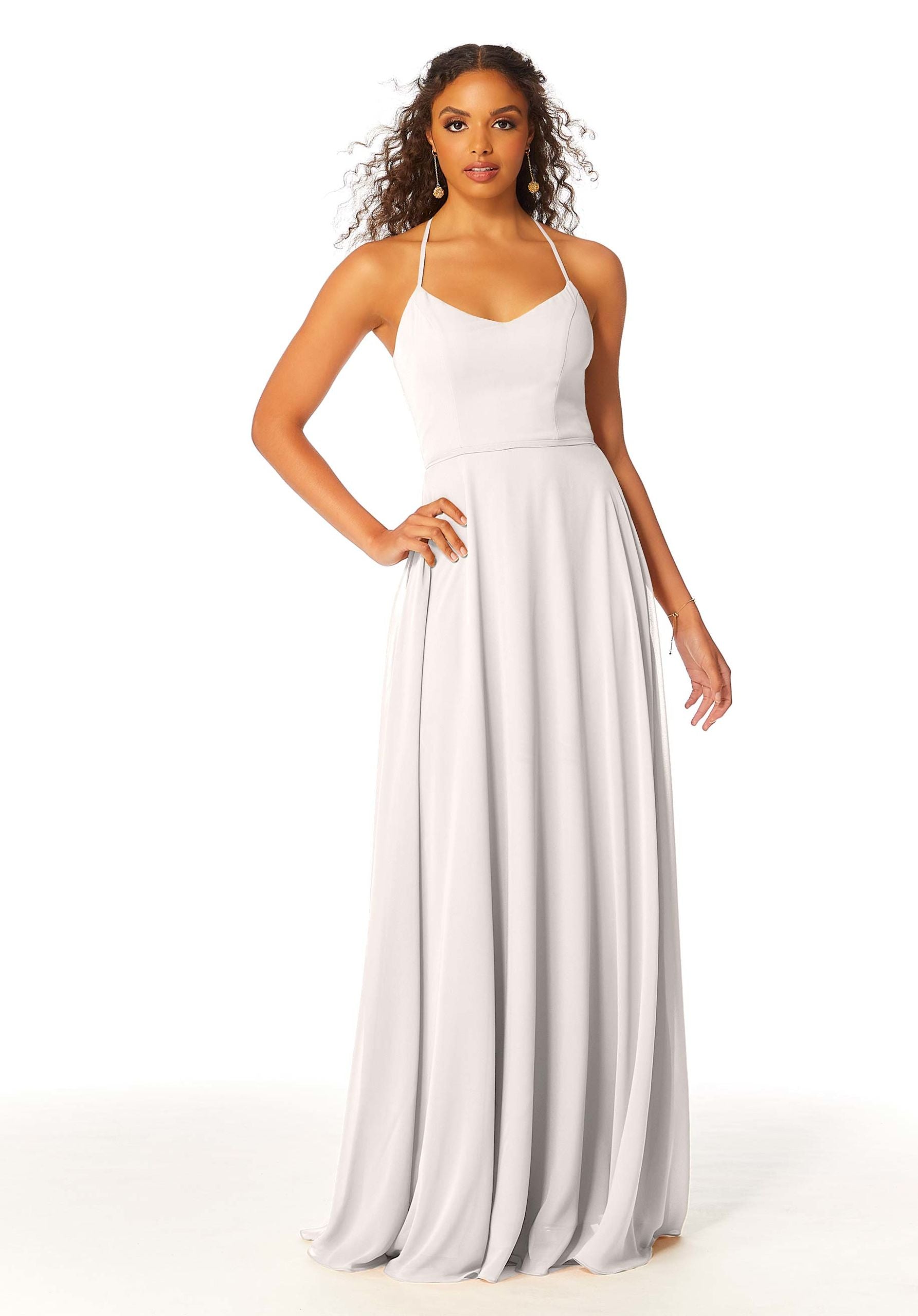 Formal Dresses Evening Long Formal A Line Dress MGNY Madeline Gardner New York 21811 Silver