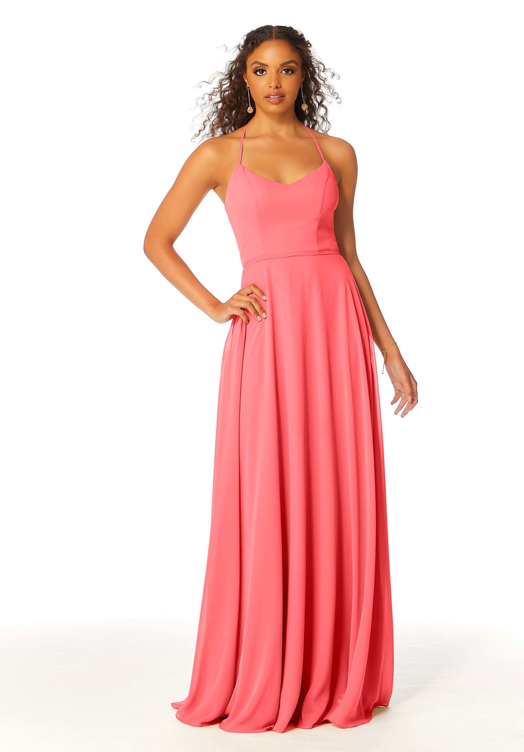 Formal Dresses Formal Long A Line Dress MGNY Madeline Gardner New York 21811 Cantaloupe