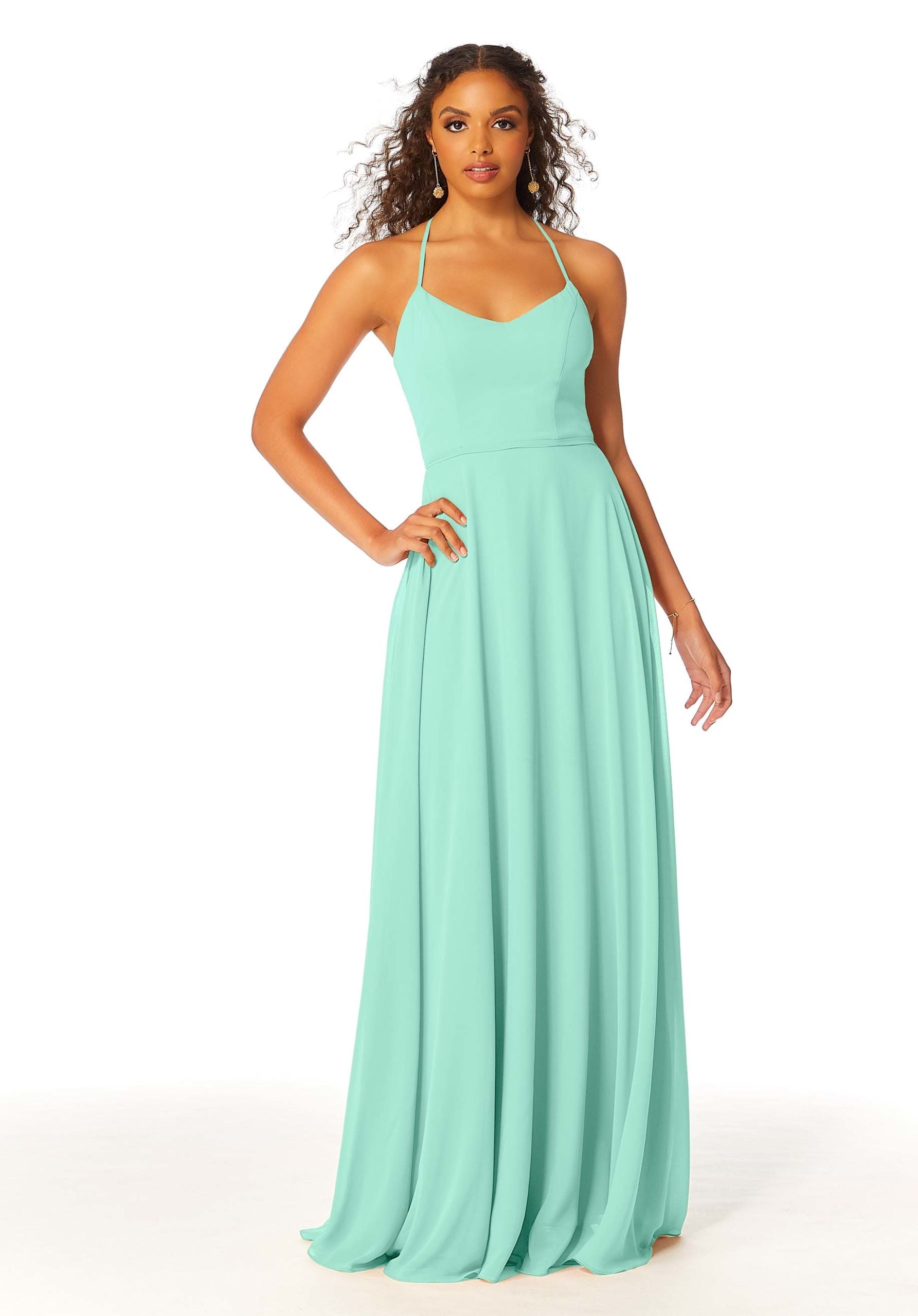 Formal Dresses Formal A Line Long Evening Dress MGNY Madeline Gardner New York 21811 Mint
