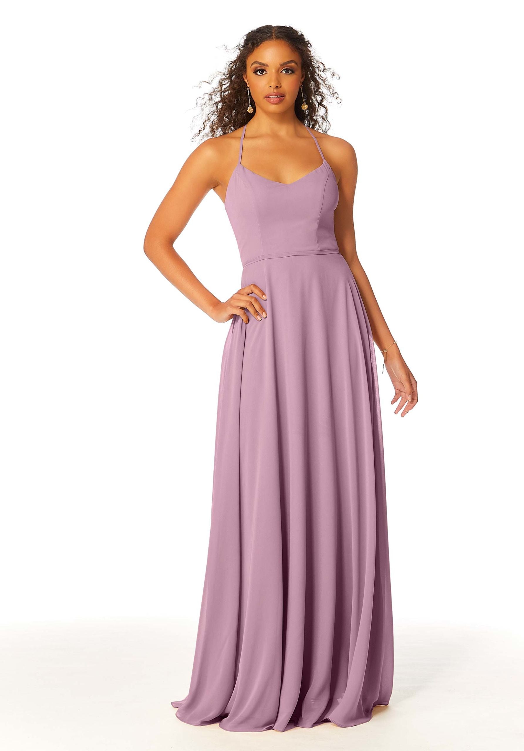Formal Dresses Formal A Line Long Evening Dress MGNY Madeline Gardner New York 21811 French Lilac