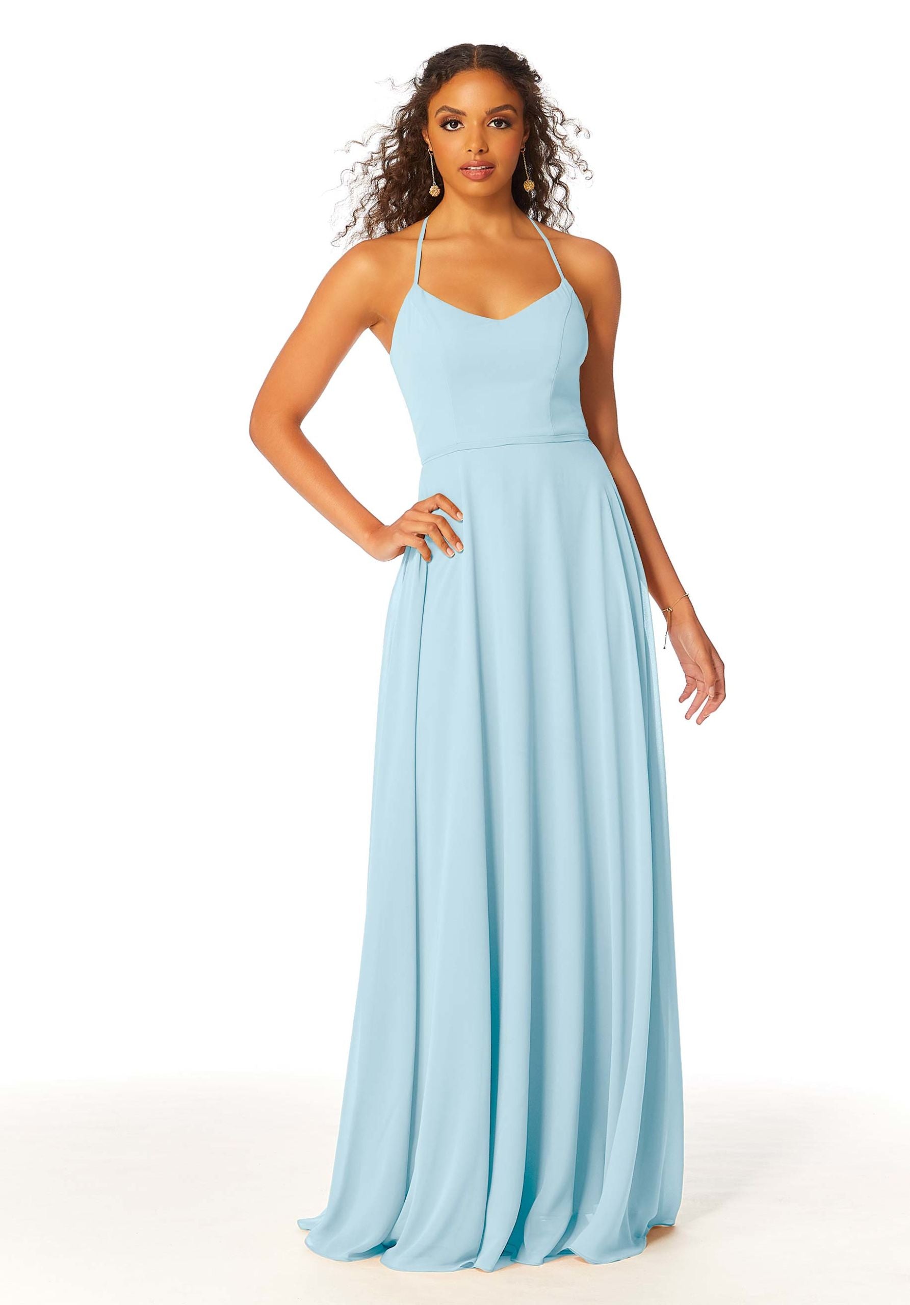 Formal Dresses Evening Long Formal A Line Dress MGNY Madeline Gardner New York 21811 Sky