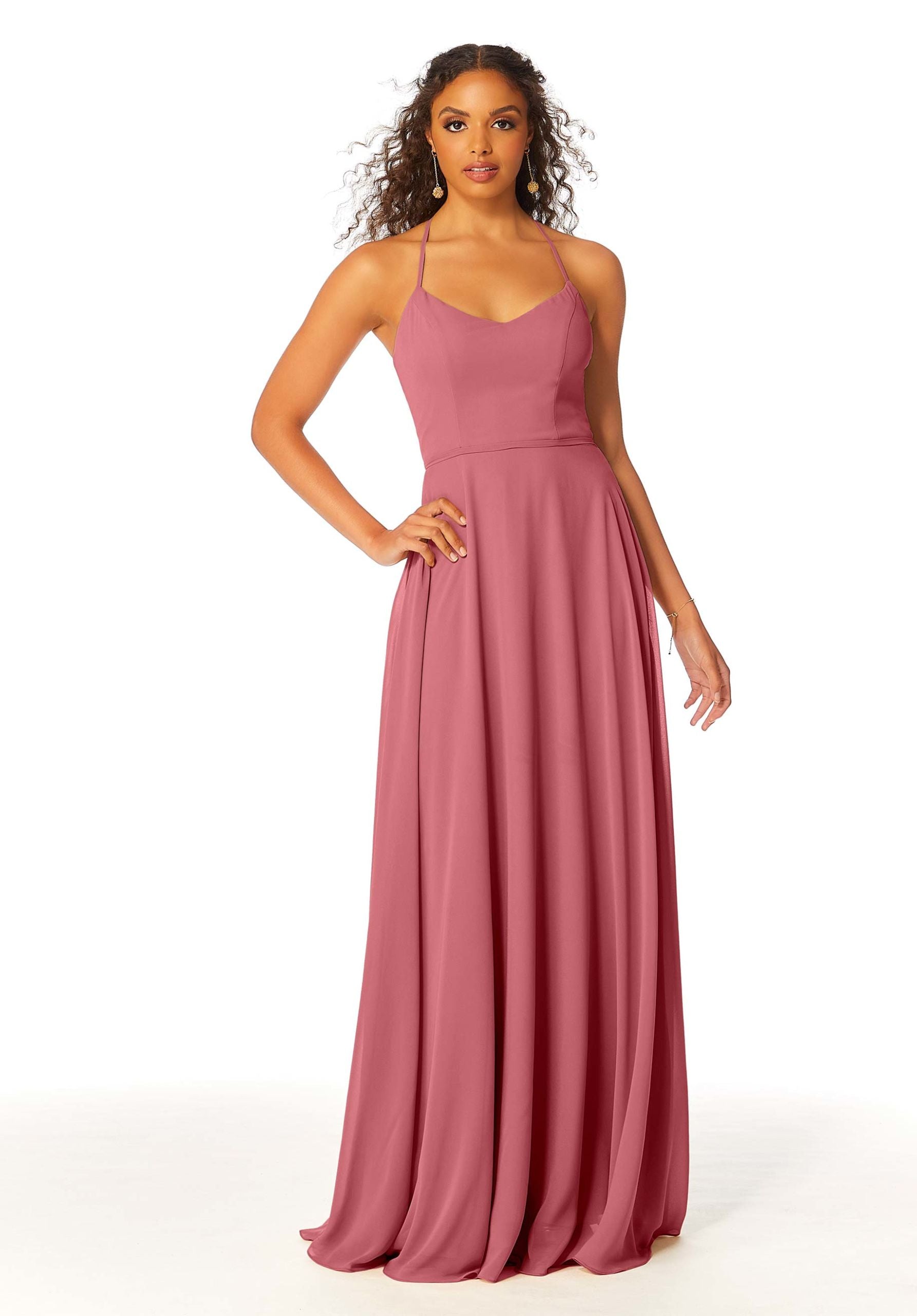 Formal Dresses A Line Formal Long Evening Dress MGNY Madeline Gardner New York 21811 Rosewood