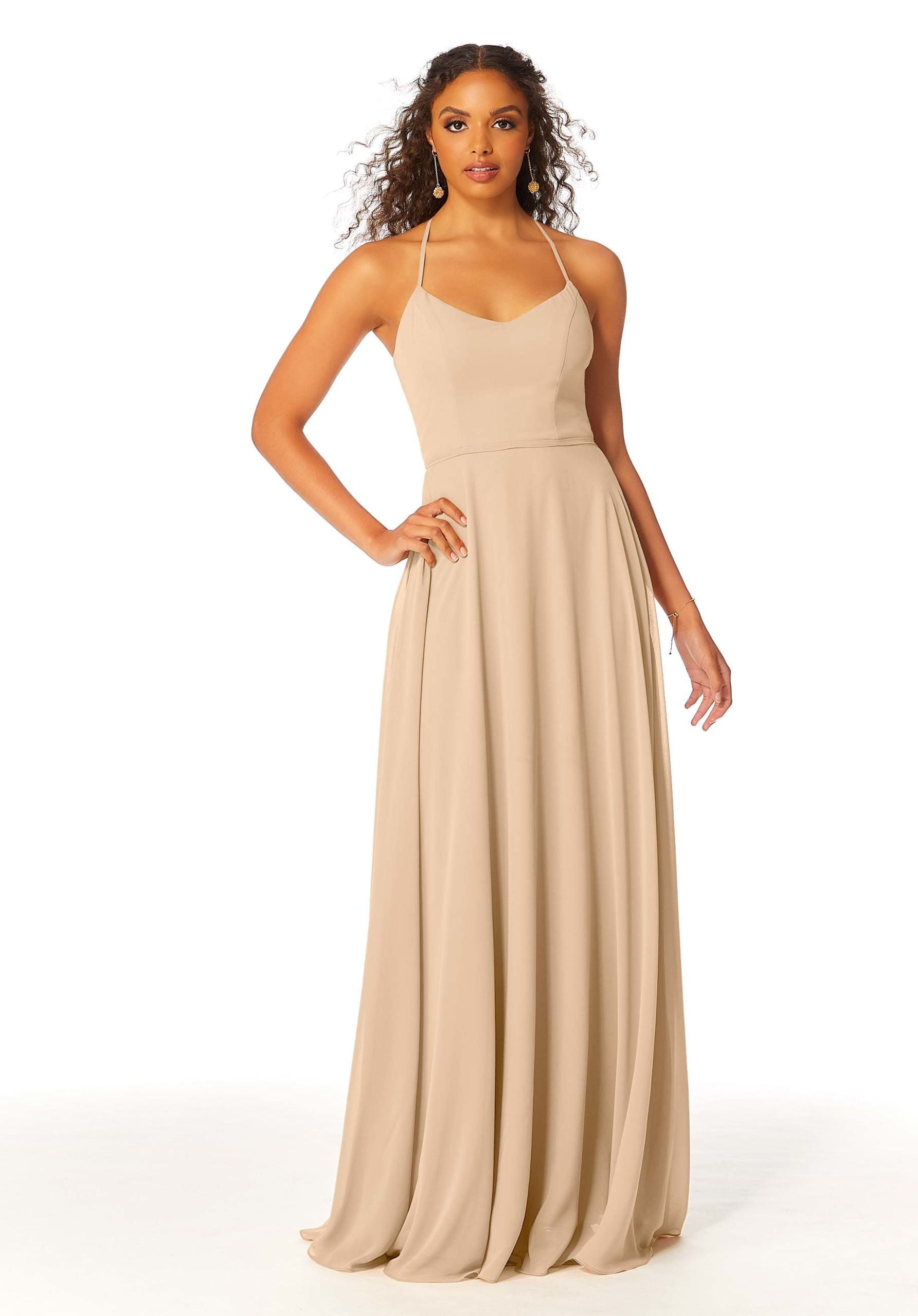 Formal Dresses Formal Long A Line Dress MGNY Madeline Gardner New York 21811 Champagne