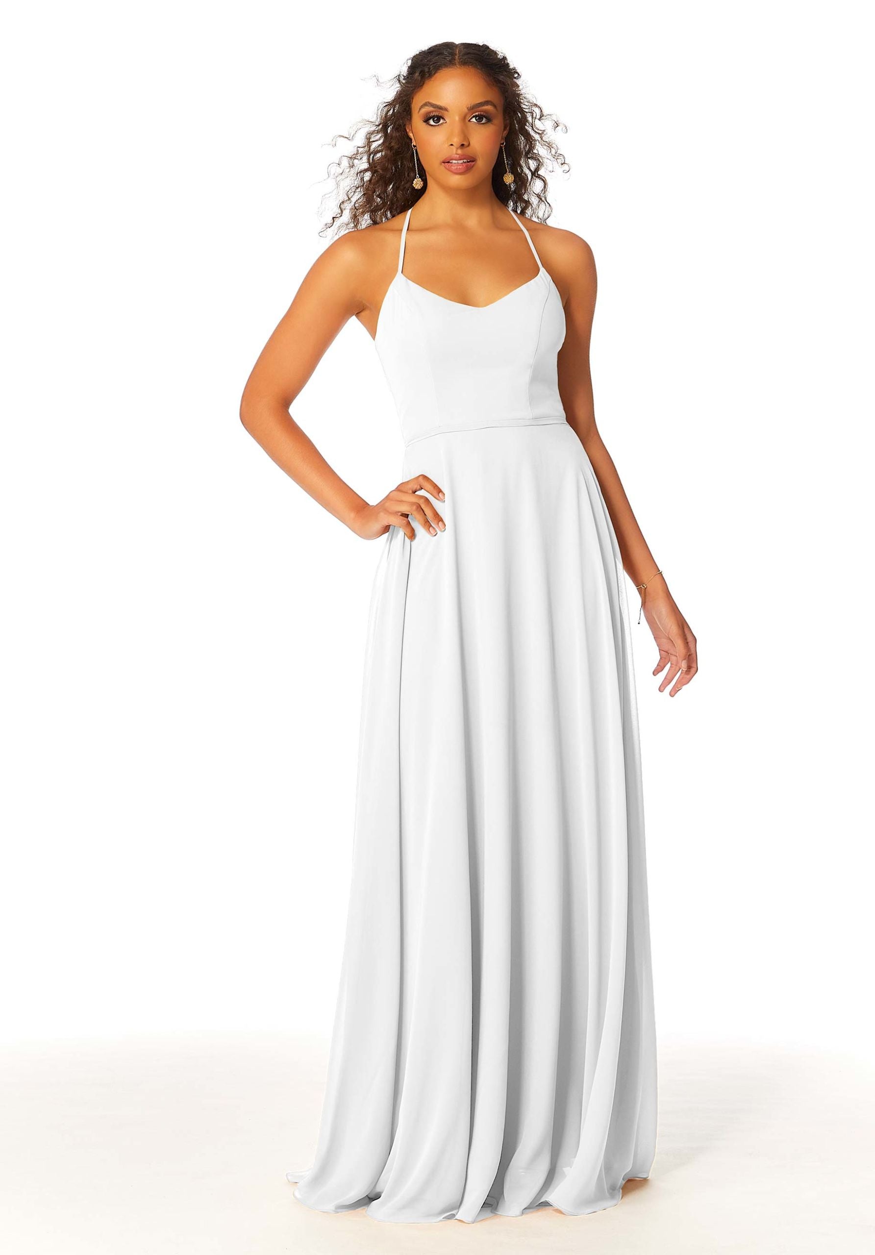 Wedding Dresses Long A Line Wedding Dress MGNY Madeline Gardner New York 21811 White