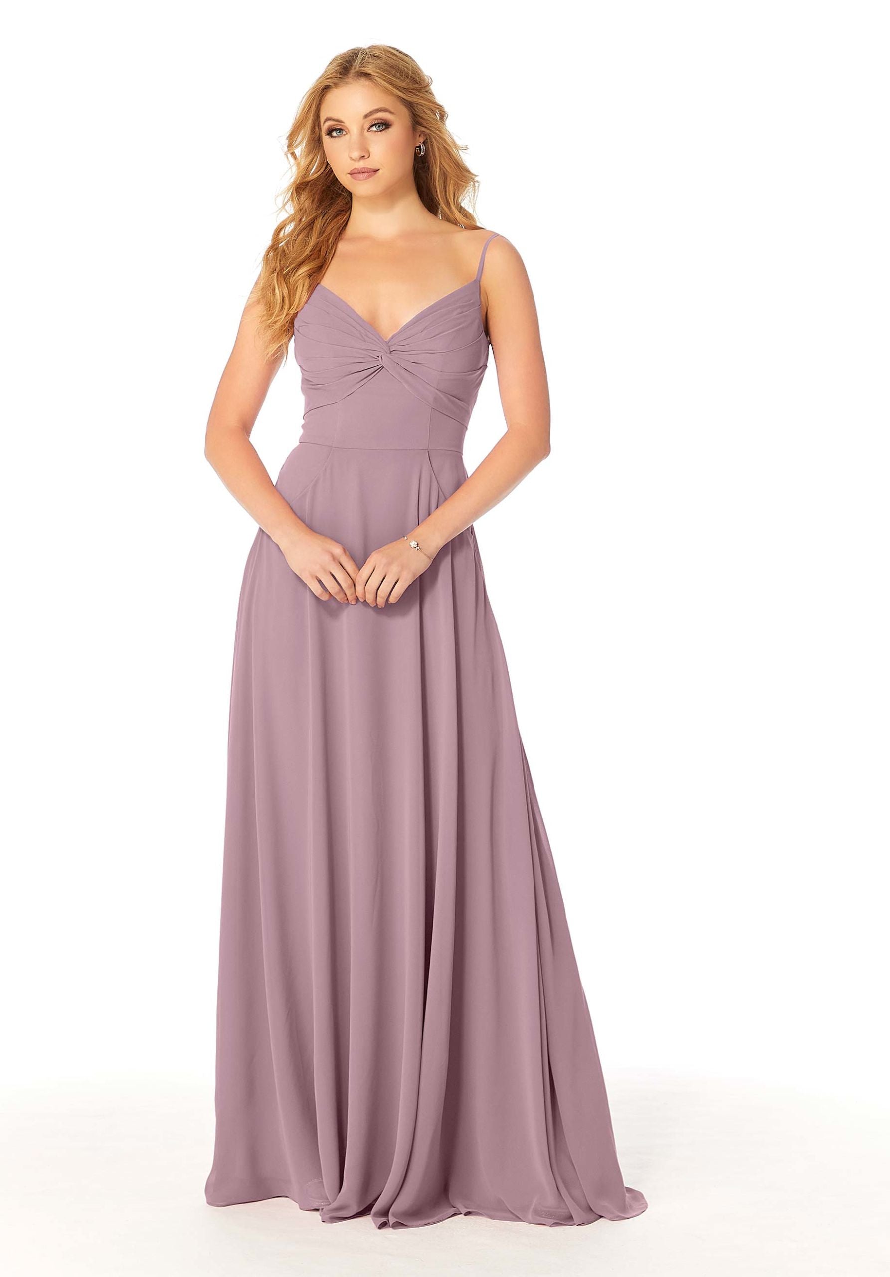 Formal Dresses Long Formal Pleated A Line Dress MGNY Madeline Gardner New York 21814 French Lilac