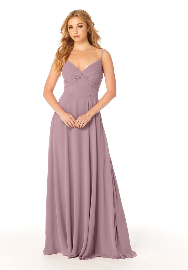 Long Formal Pleated A Line Dress MGNY Madeline Gardner New York 21814