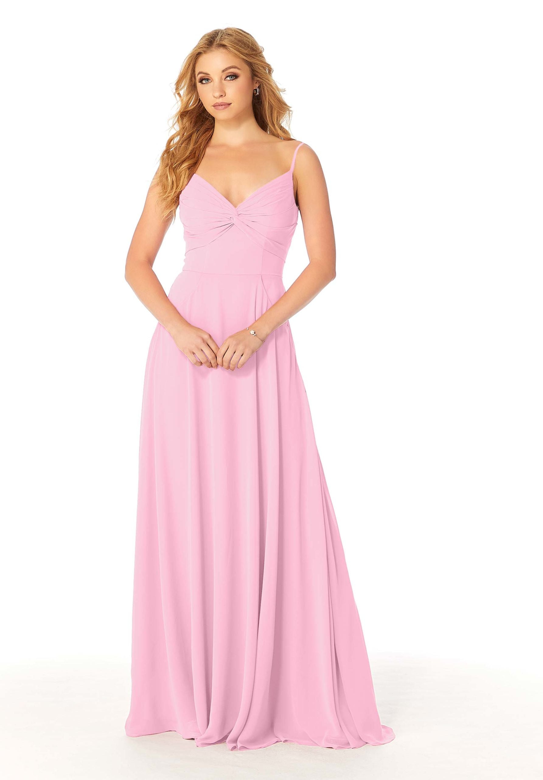 Formal Dresses A Line Pleated Long Formal Dress MGNY Madeline Gardner New York 21814 Peony