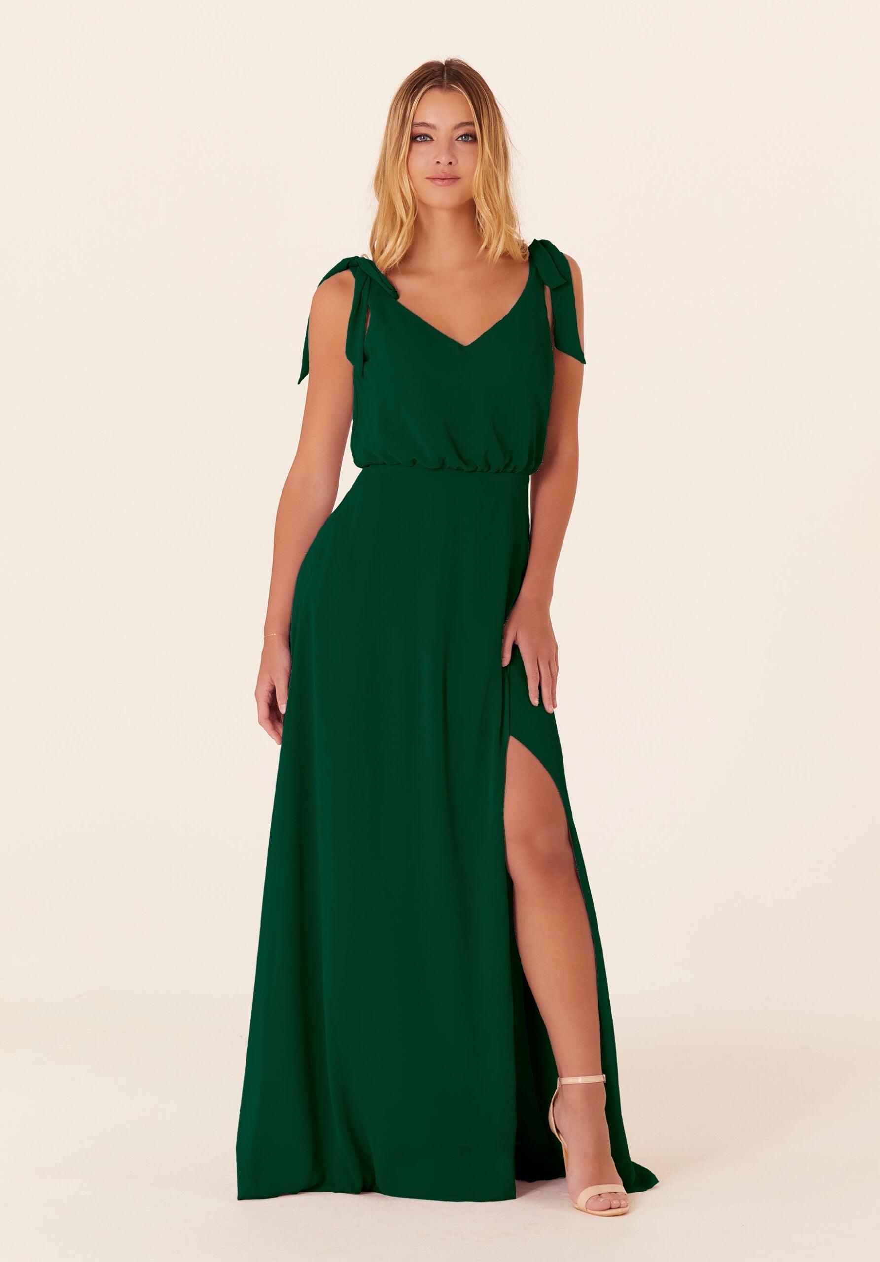 Formal Dresses Formal Long A Line Dress MGNY Madeline Gardner New York 21824 Emerald