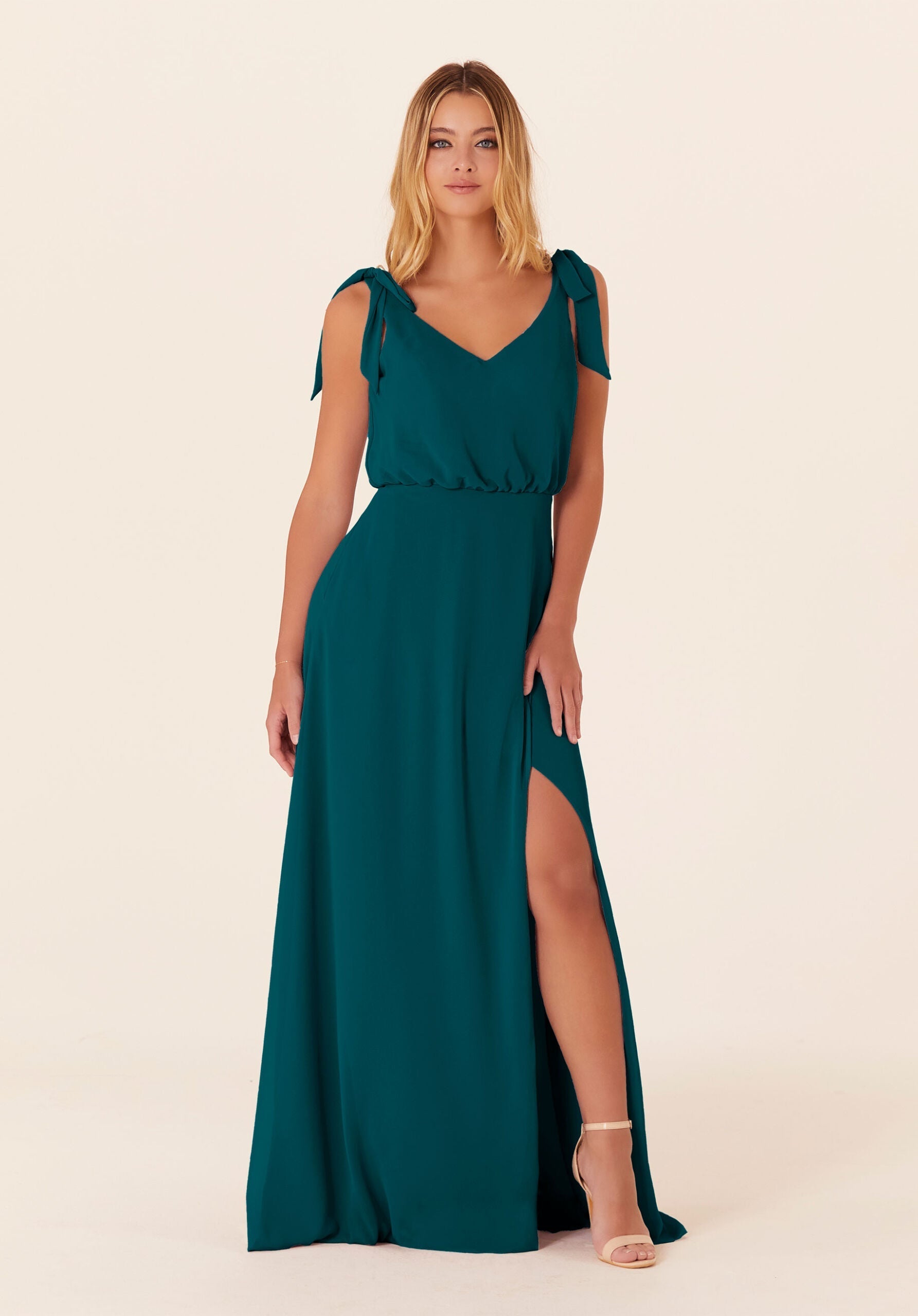 Formal Dresses Formal Long A Line Dress MGNY Madeline Gardner New York 21824 Teal