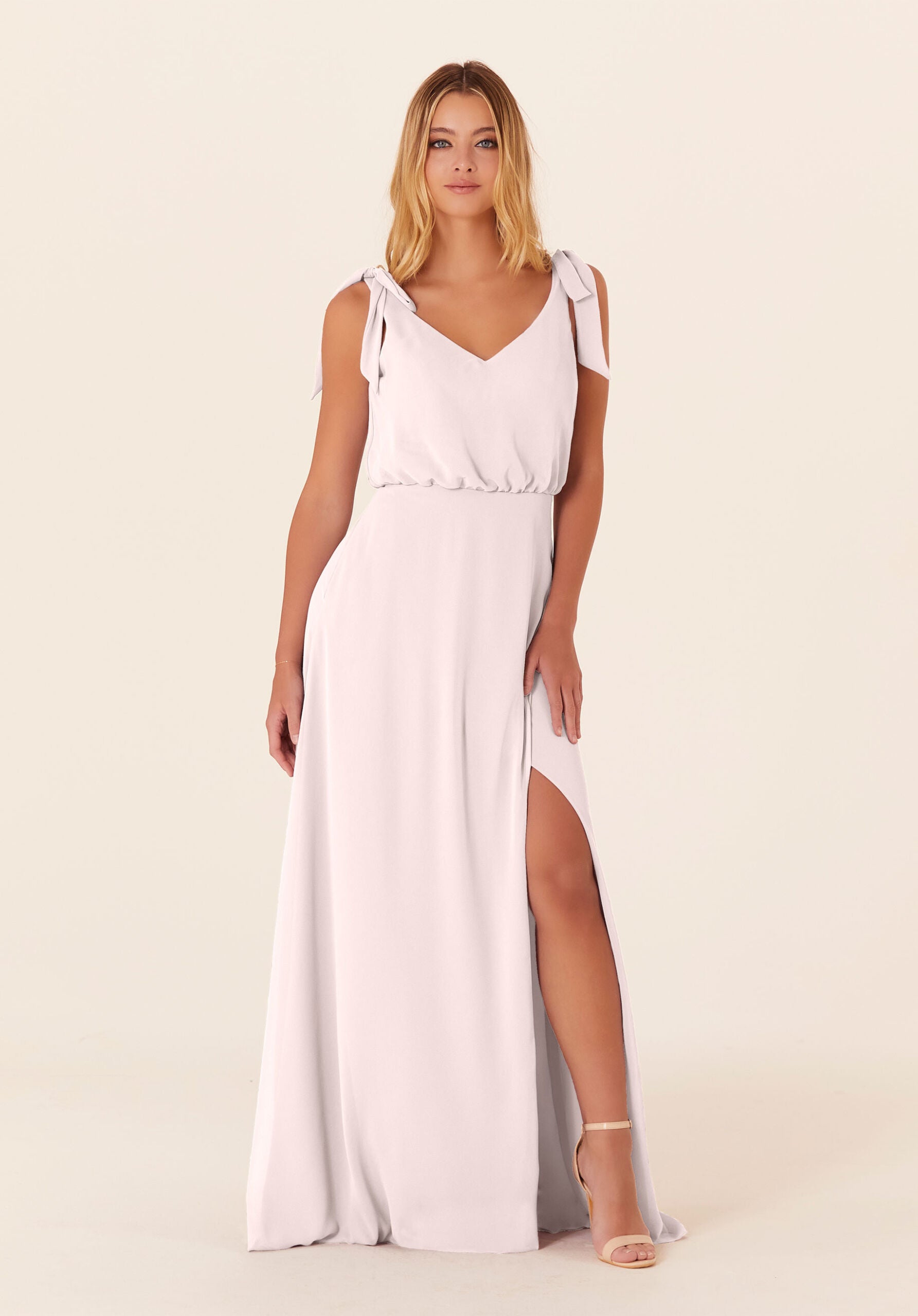 Formal Dresses Long Formal Slit A Line Evening Dress MGNY Madeline Gardner New York 21824 Dew Drop