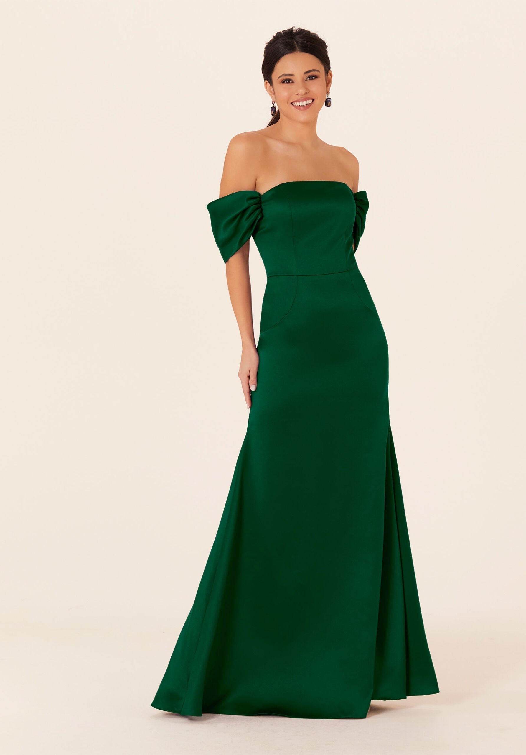 Formal Dresses Formal Fitted Evening Long Dress MGNY Madeline Gardner New York 21825 Emerald