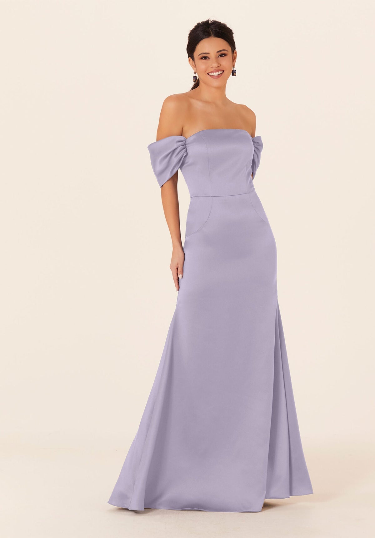 Formal Dresses Formal Evening Long Fitted Dress MGNY Madeline Gardner New York 21825 Violet
