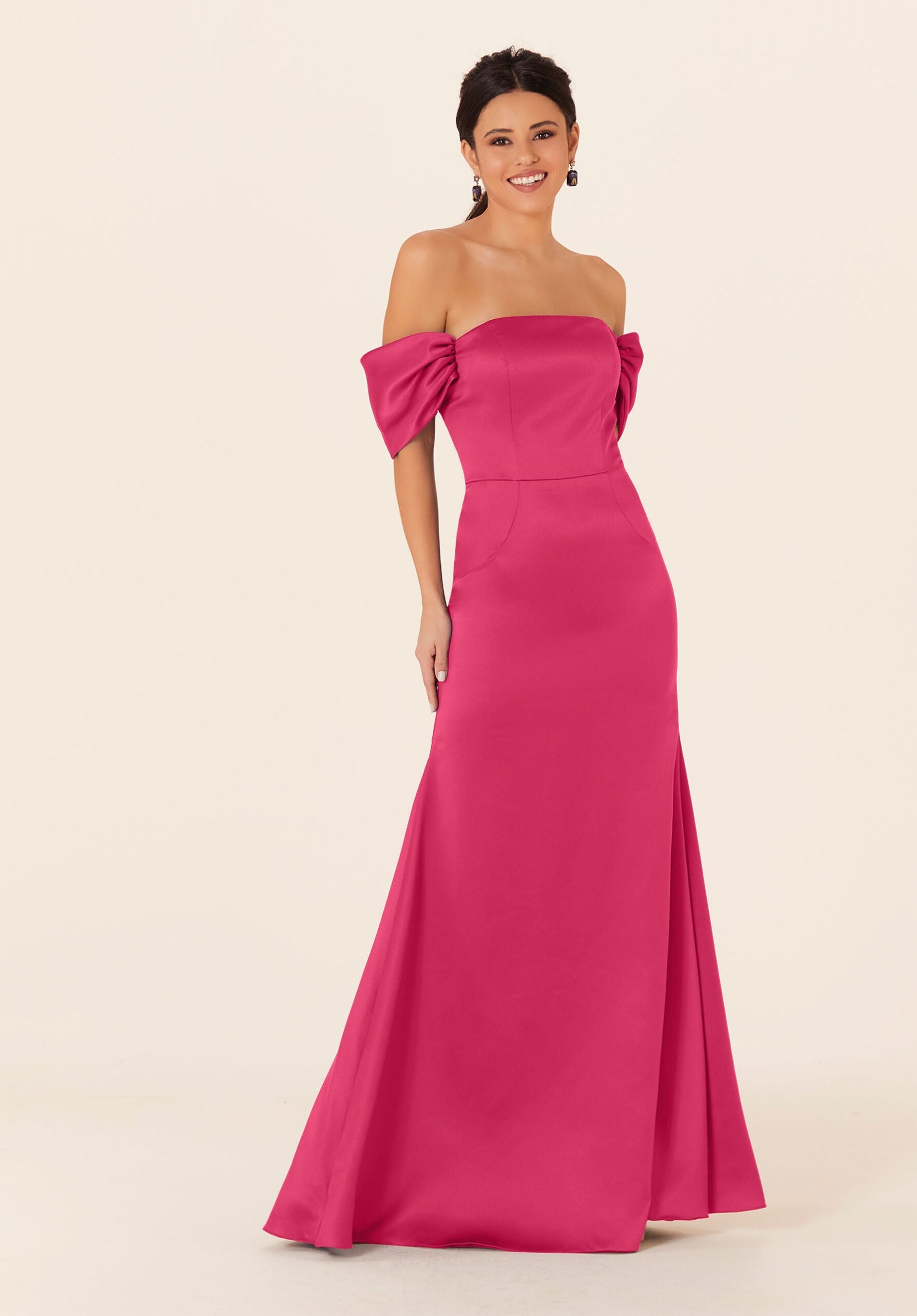 Formal Dresses Long Evening Formal Fitted Dress MGNY Madeline Gardner New York 21825 Berry