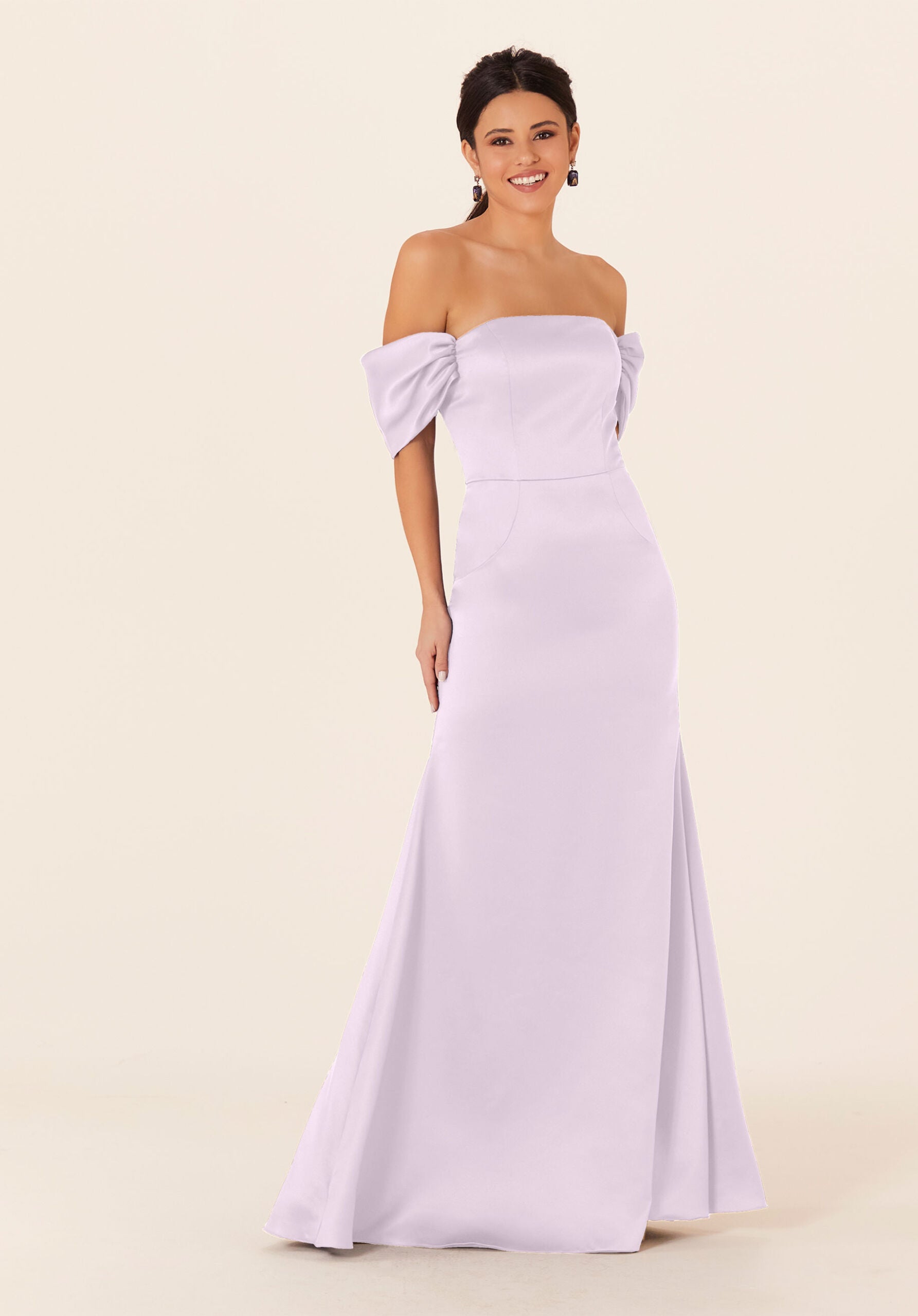 Formal Dresses Long Fitted Formal Evening Dress MGNY Madeline Gardner New York 21825 Wisteria