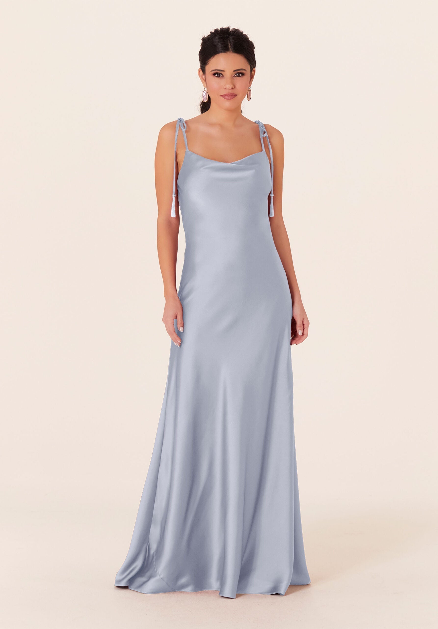 Formal Dresses Long Formal Evening A Line Dress MGNY Madeline Gardner New York 21829 Fog
