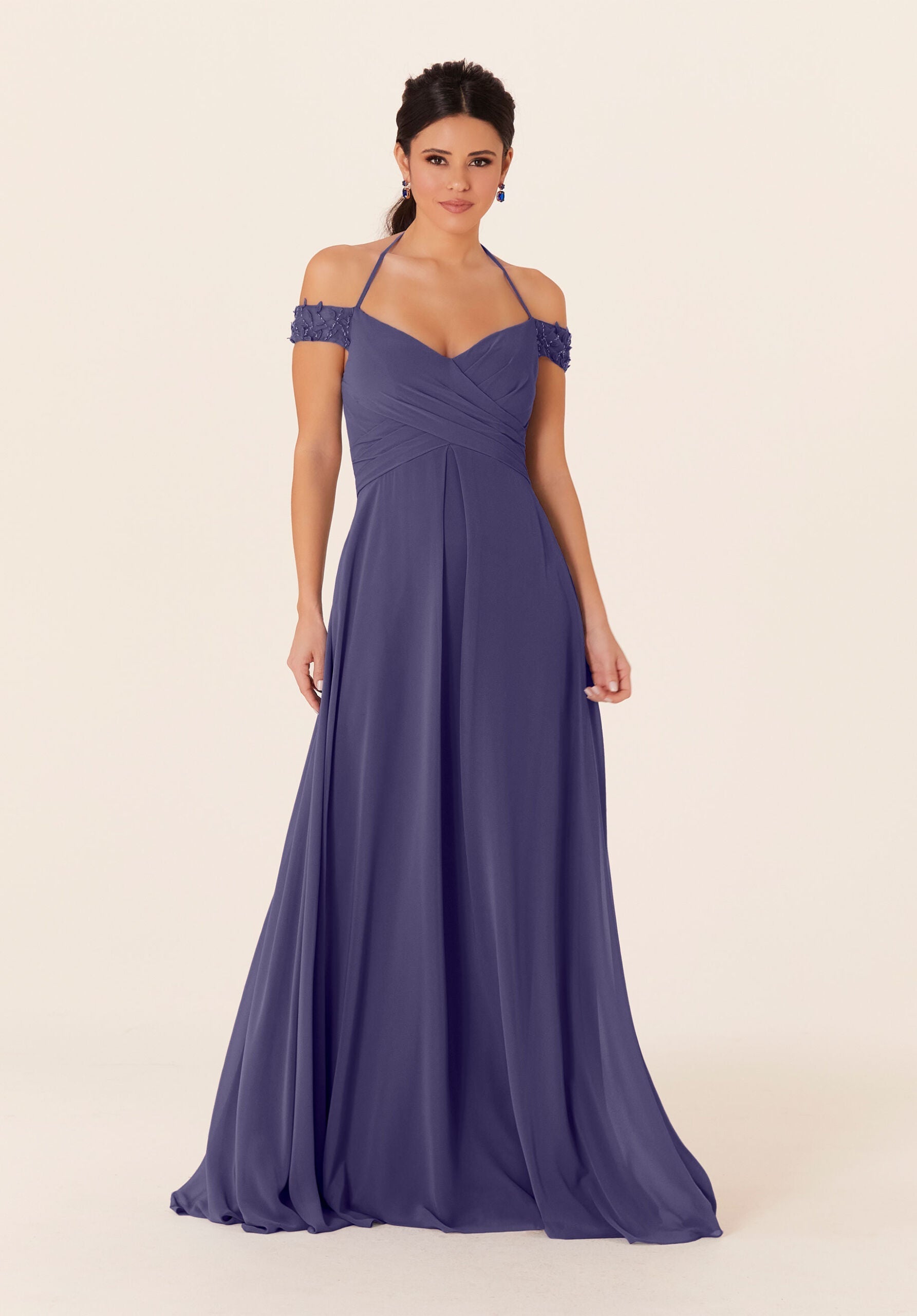Formal Dresses Evening Long Formal Dress MGNY Madeline Gardner New York 21833 Storm