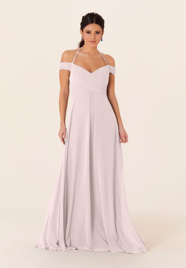 Long Formal A Line Lace Dress MGNY Madeline Gardner New York 21833